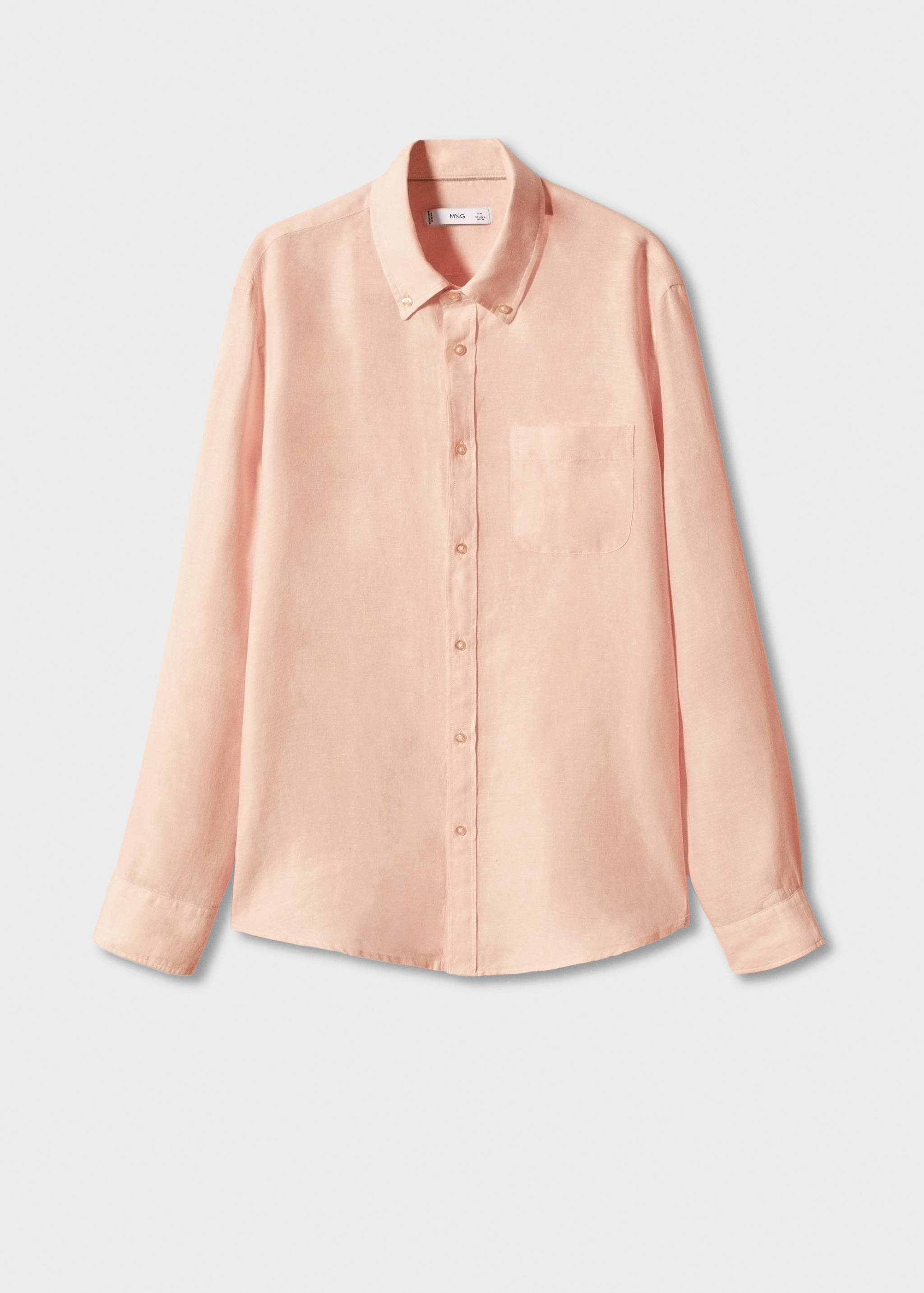 100% linen slim-fit shirt - Article without model