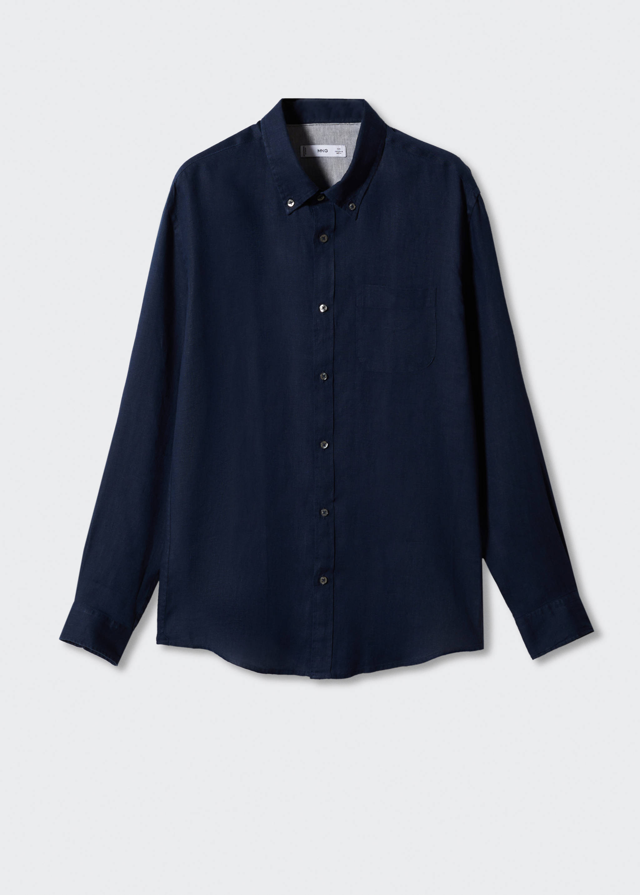 100% linen slim-fit shirt - Article without model