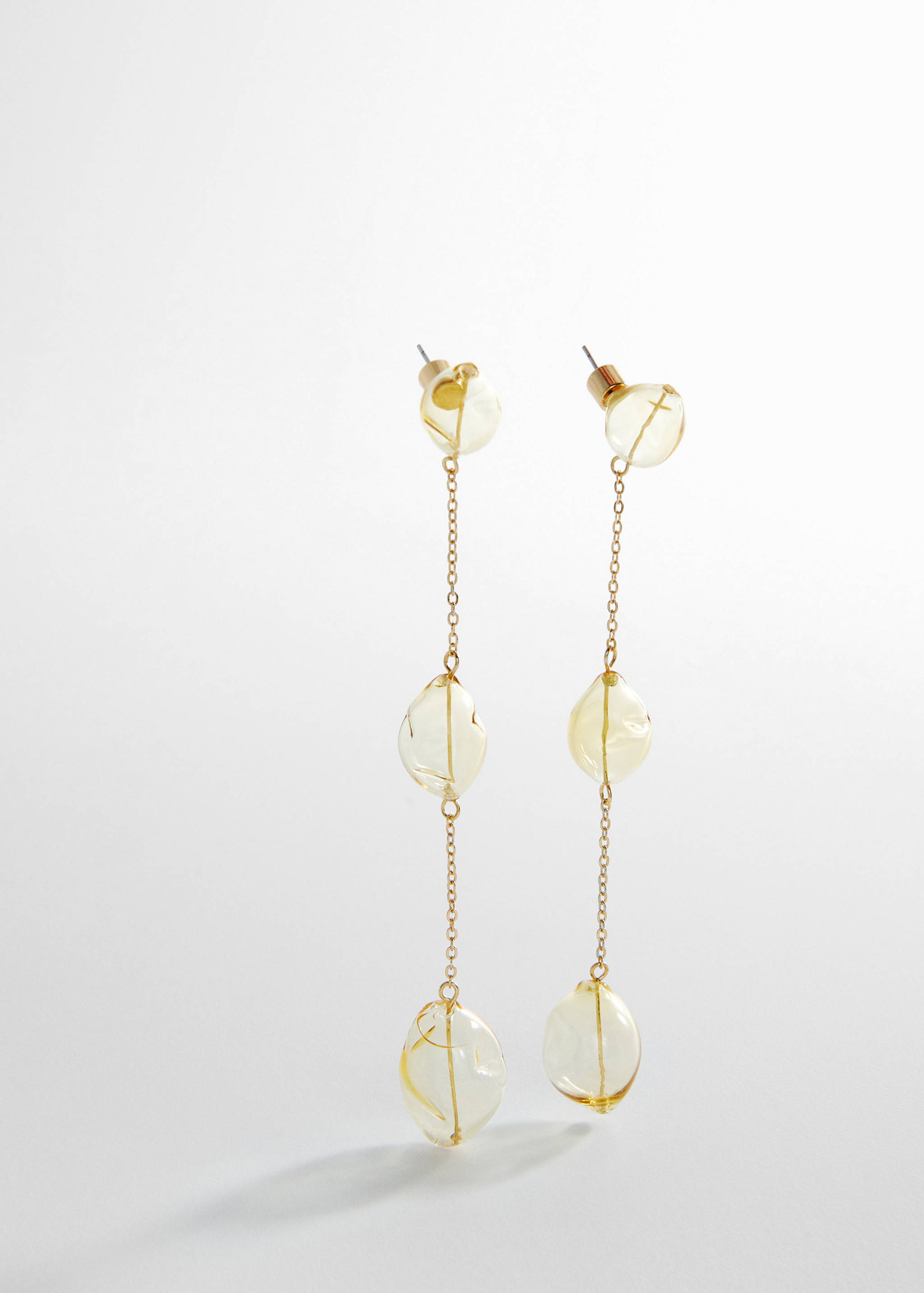 Brincos de fio com cristais - Pormenor do artigo 1