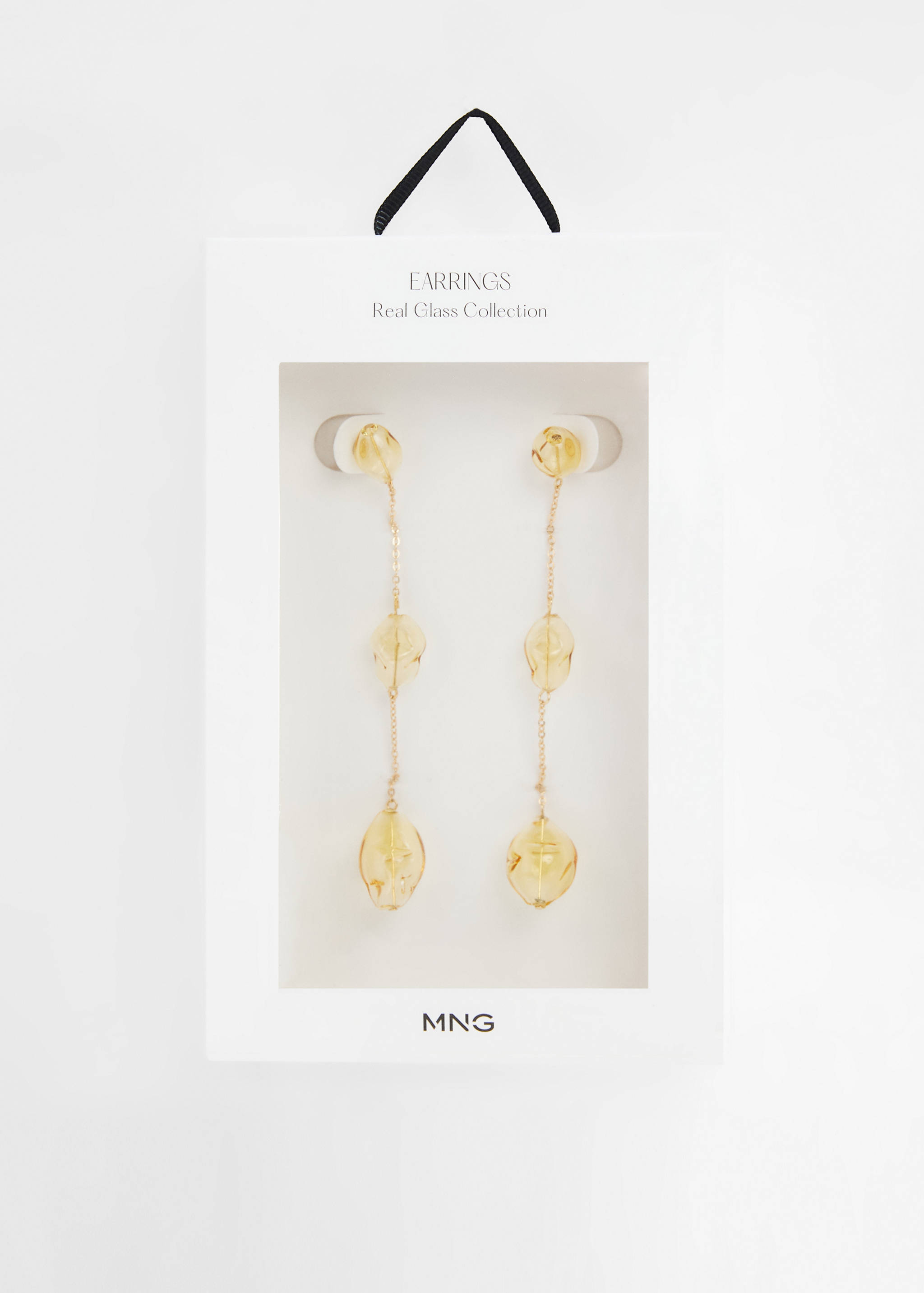 Brincos de fio com cristais - Pormenor do artigo 2