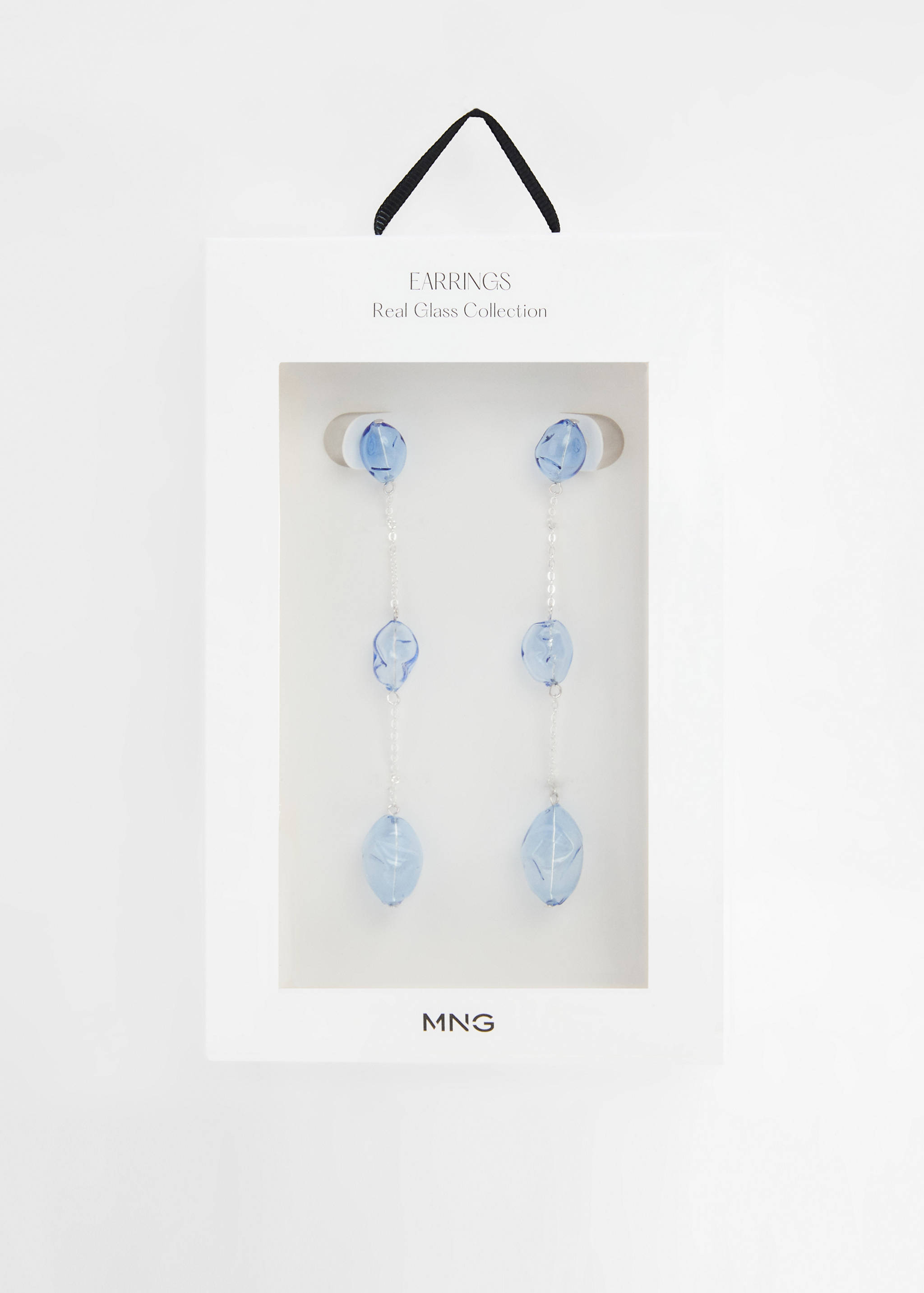 Brincos de fio com cristais - Pormenor do artigo 2