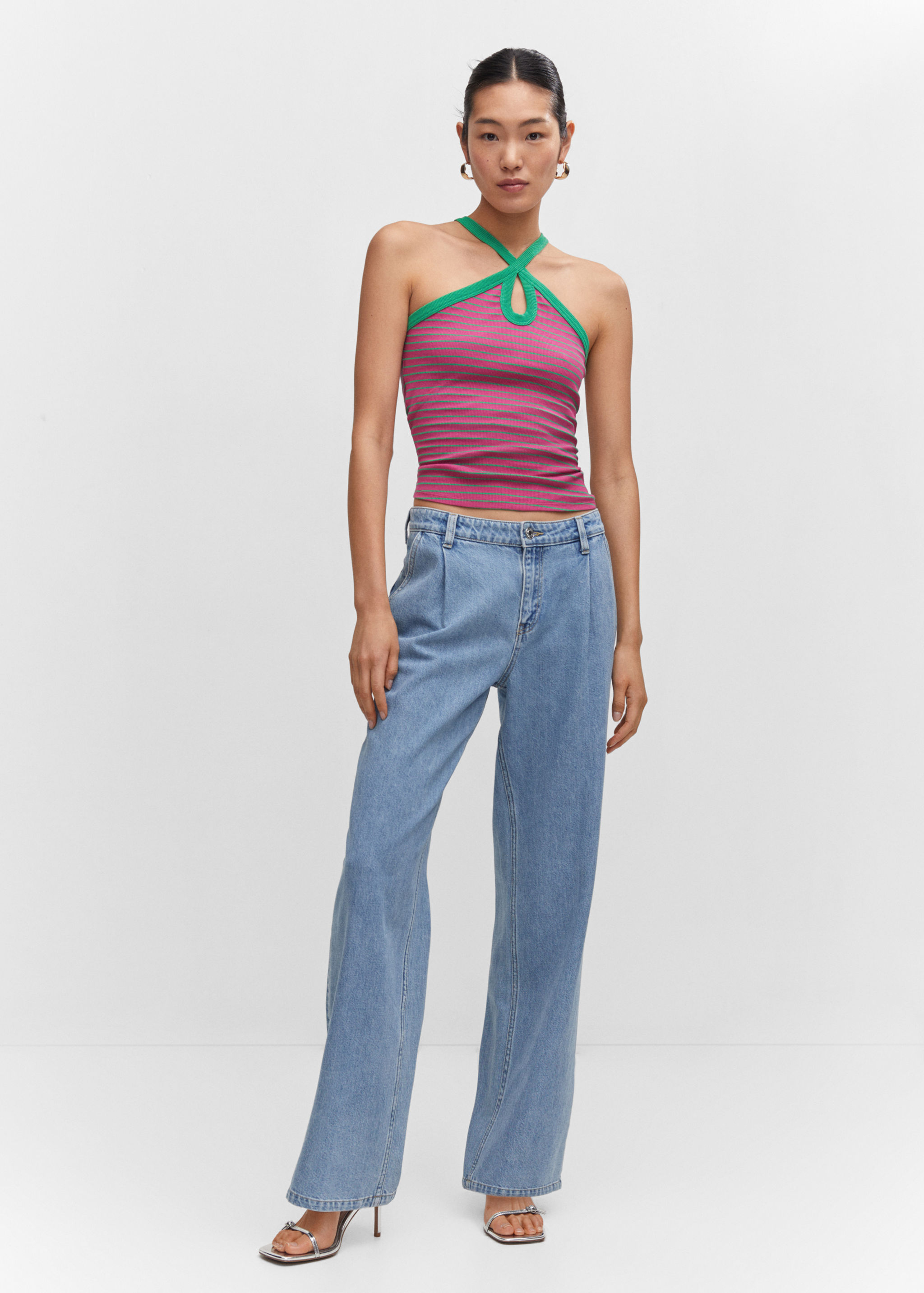 Halter-neck knitted top - General plane