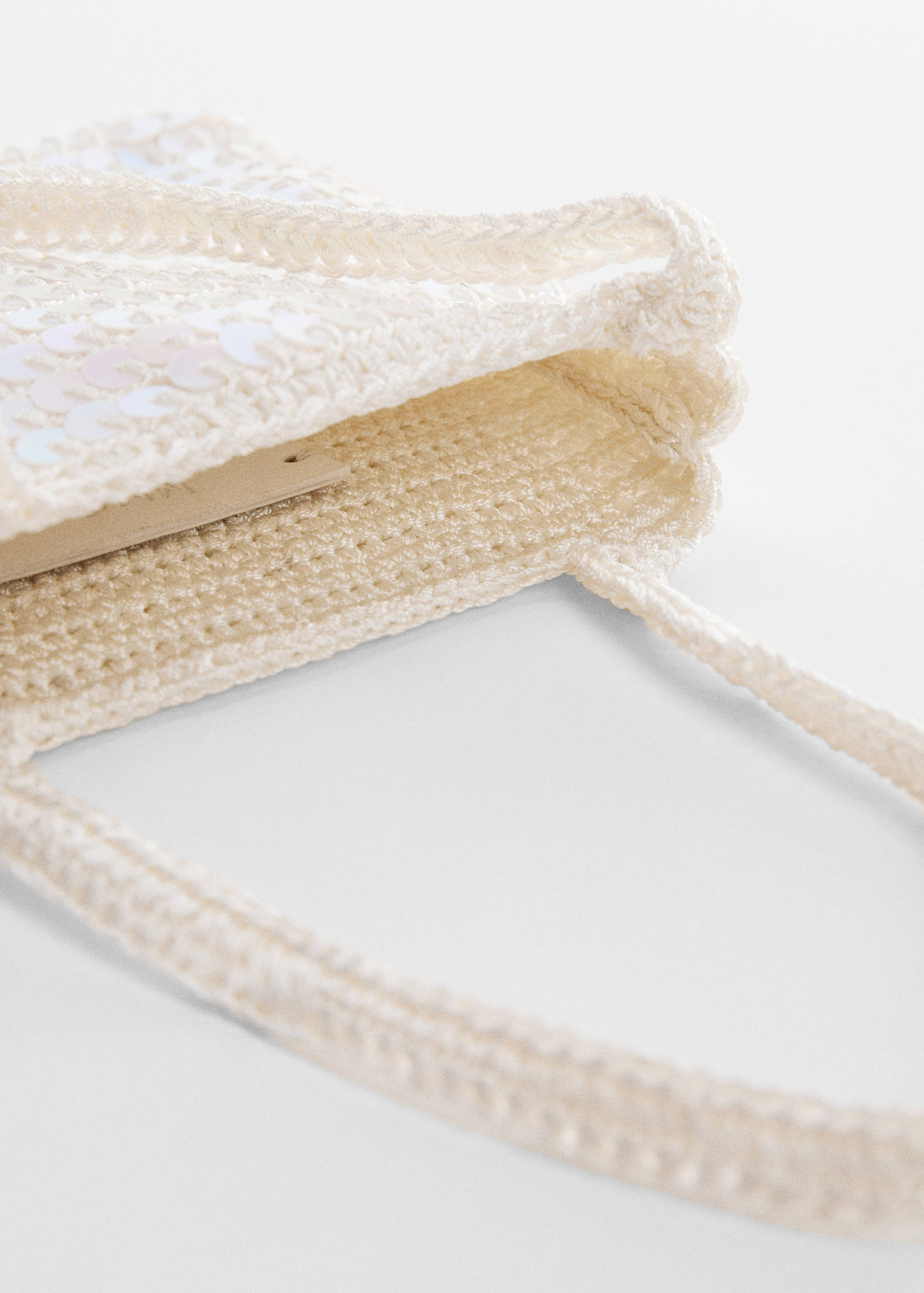 Short-handle sequined bag - Details of the article 1