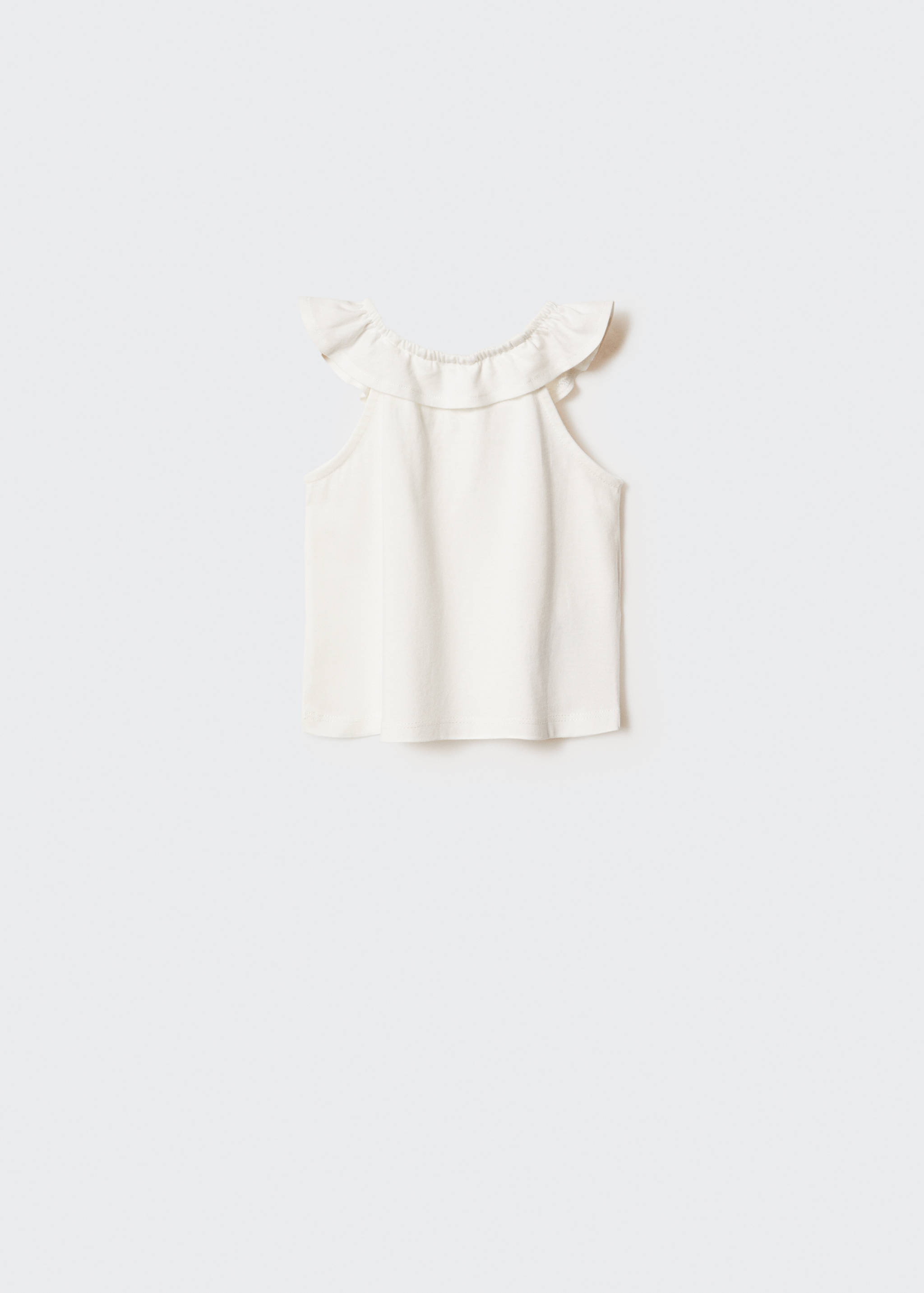 T-shirt en coton à volants - Verso de l’article