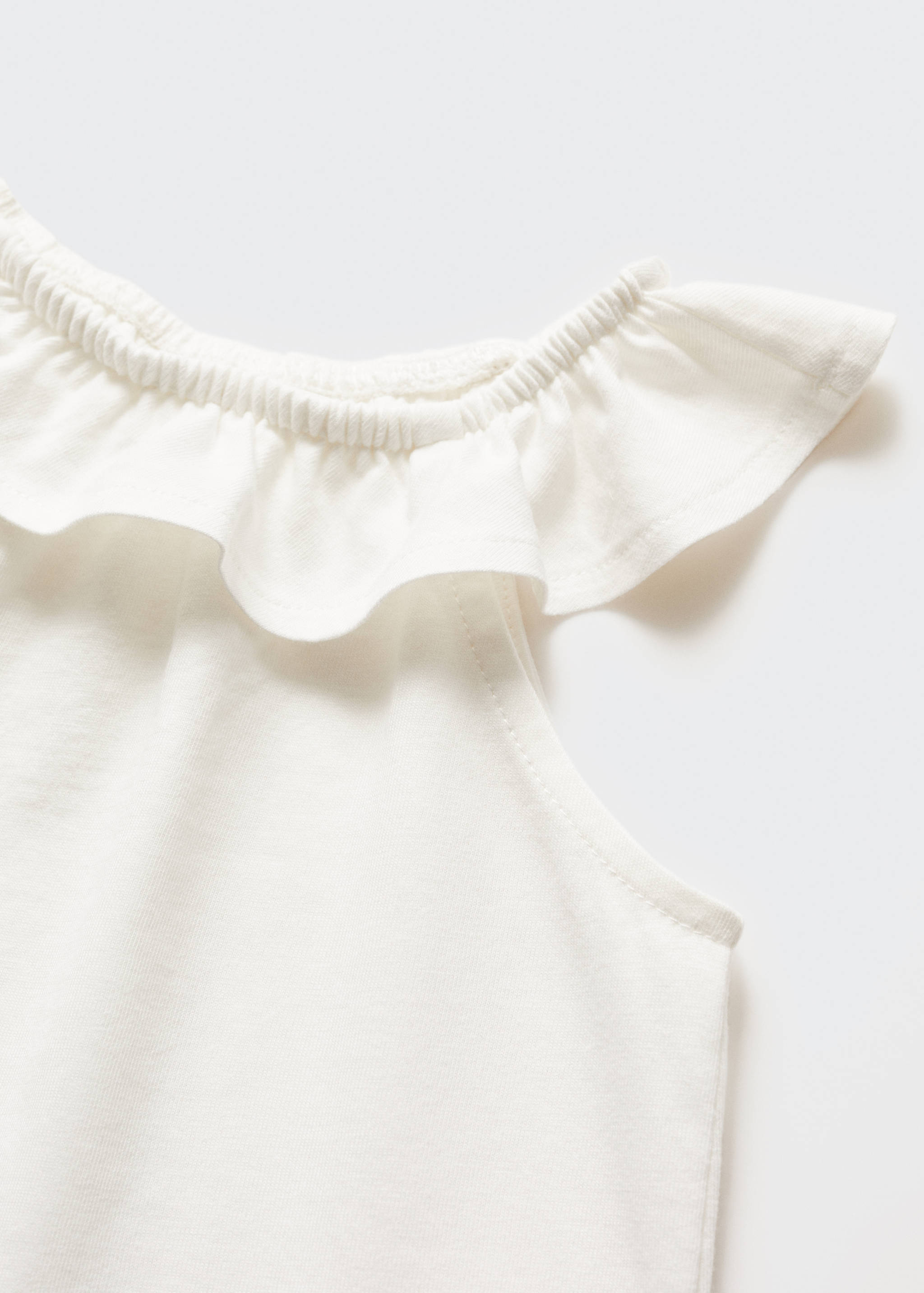 T-shirt en coton à volants - Détail de l'article 0