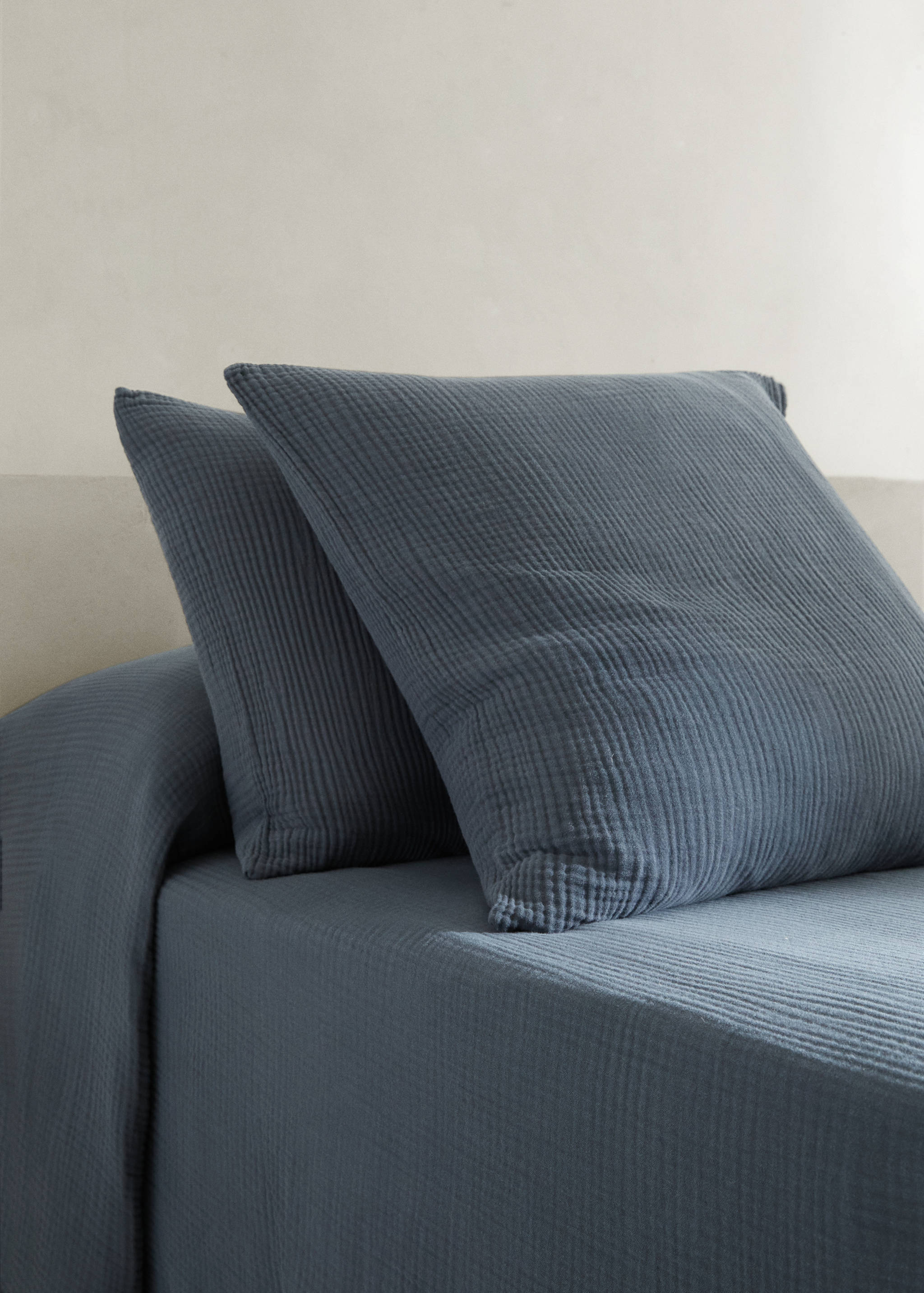 Kopfkissenbezug aus Baumwoll-Gaze 60 x 60 cm (2 Stk.) - Allgemeine Ansicht