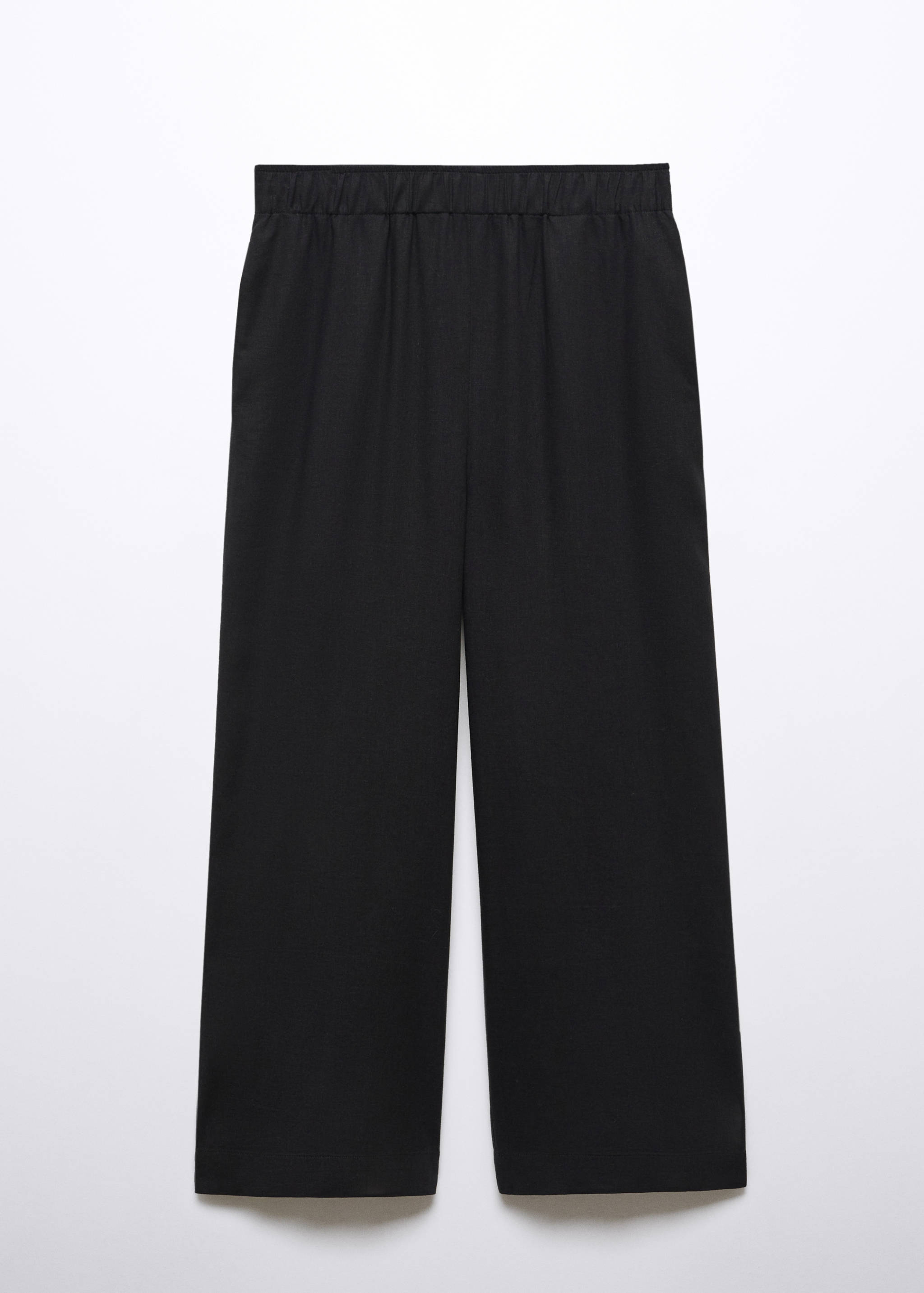 Linen-blend culotte pants - Article without model