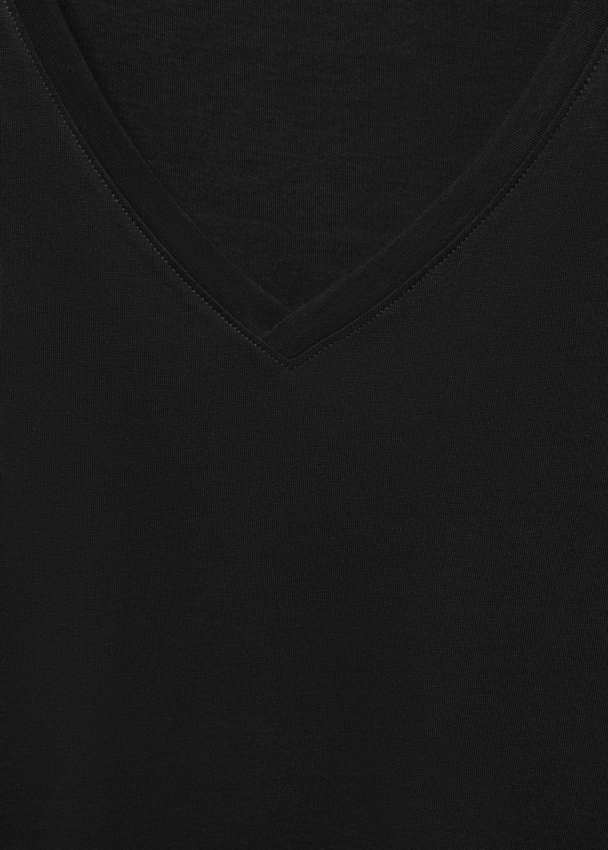 V-neck cotton T-shirt - Details of the article 8