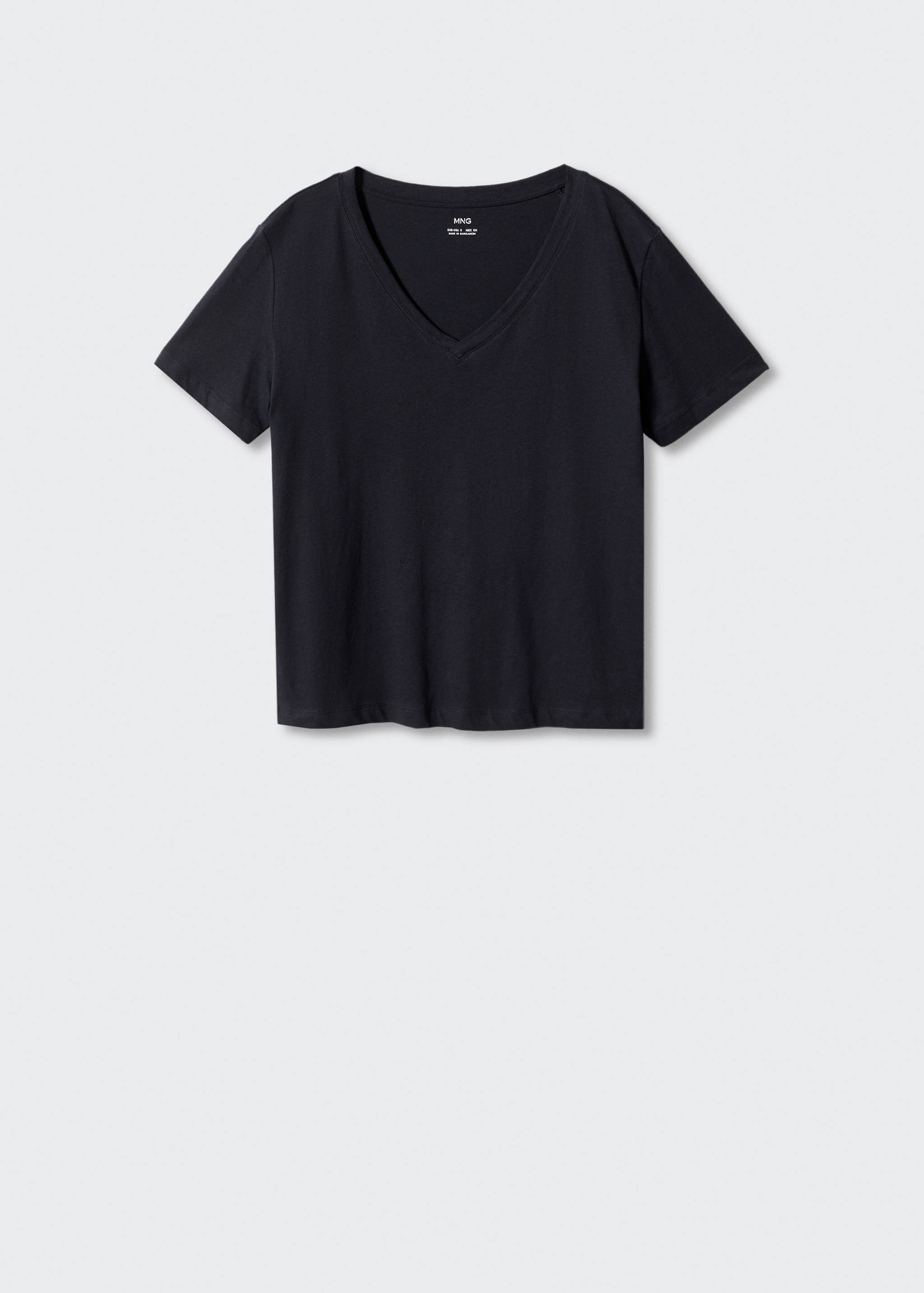 Camiseta algodón cuello pico - Artículo sin modelo