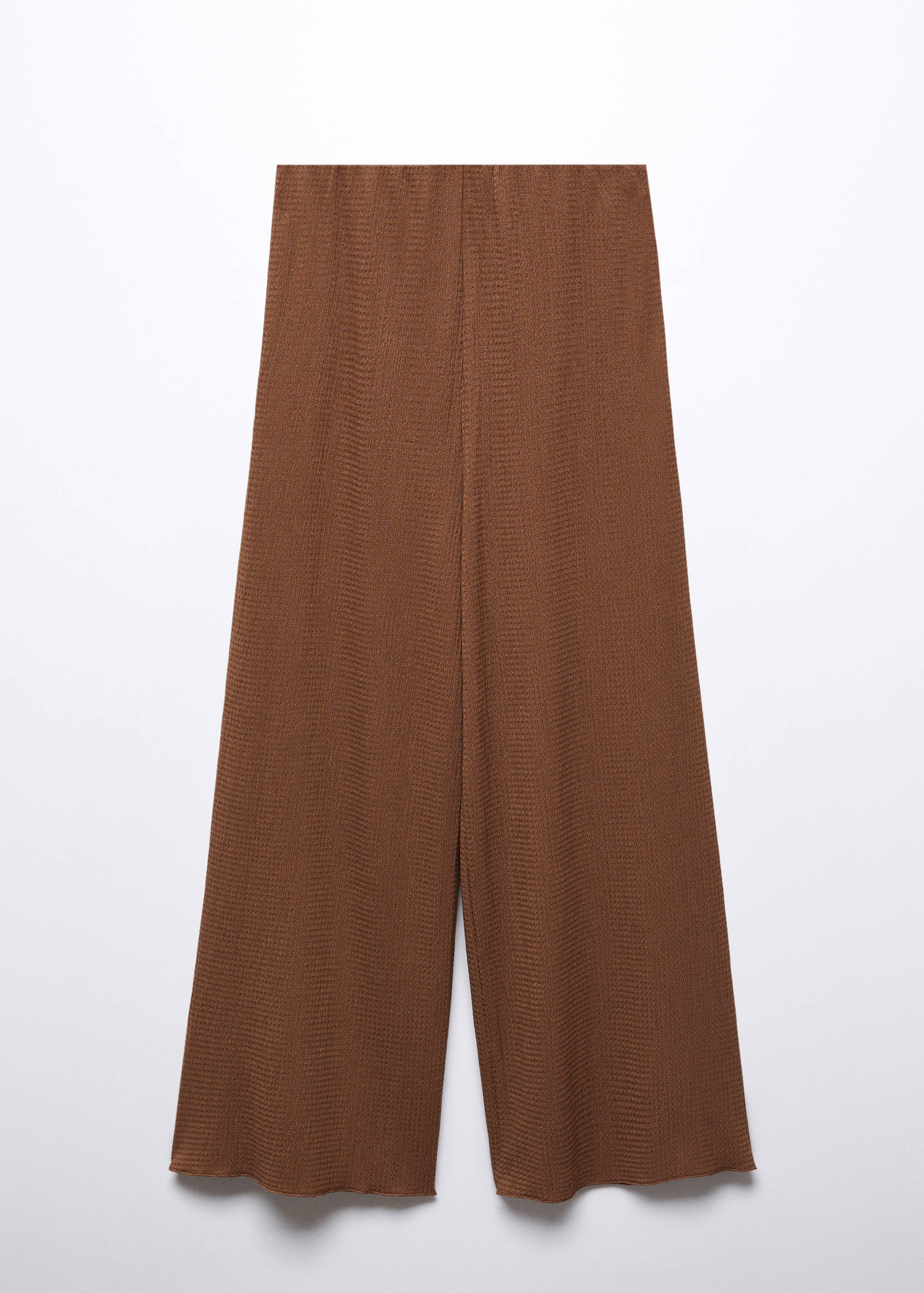 Textured culotte trousers - Article without model