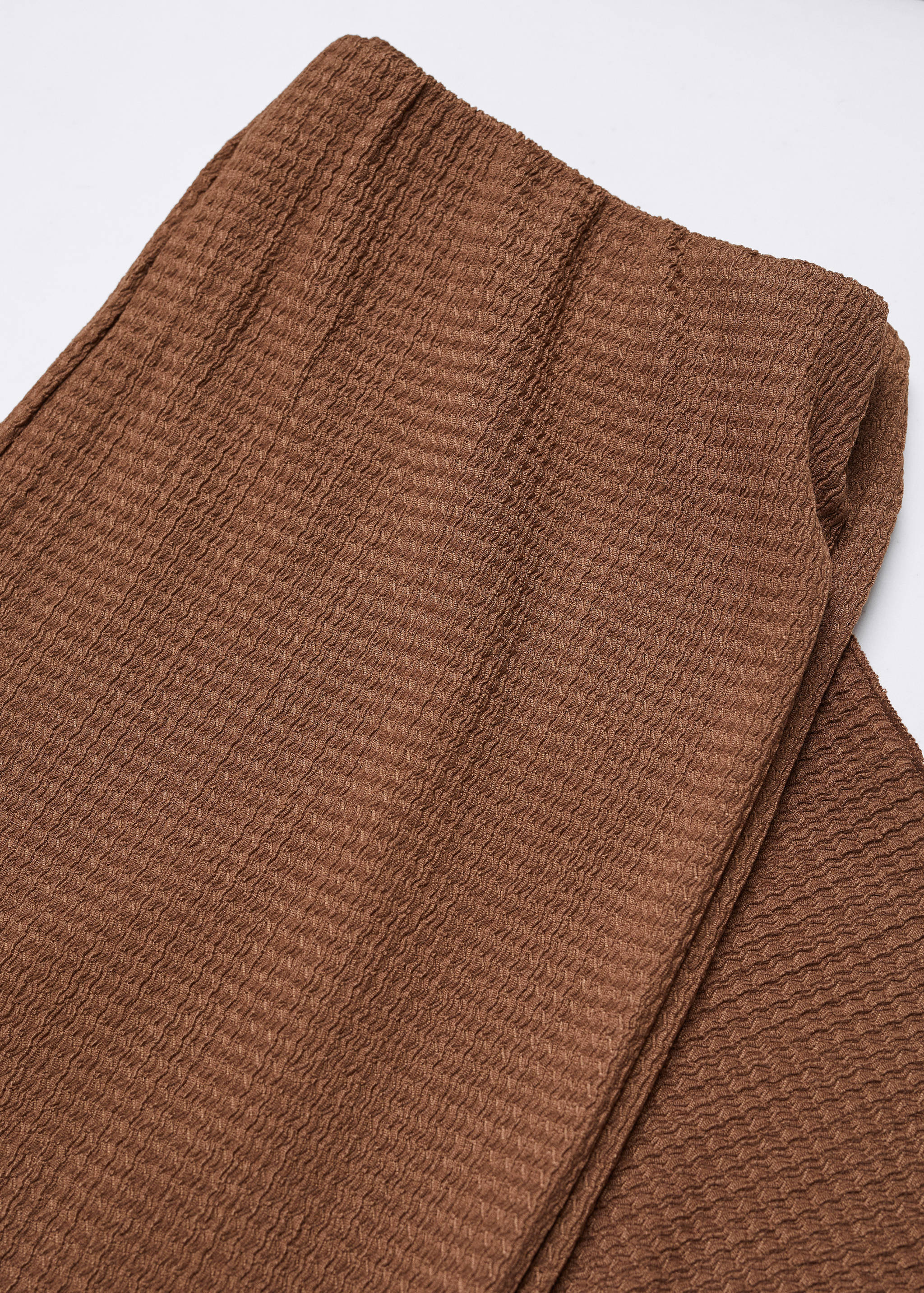 Textured culotte trousers - Details of the article 8