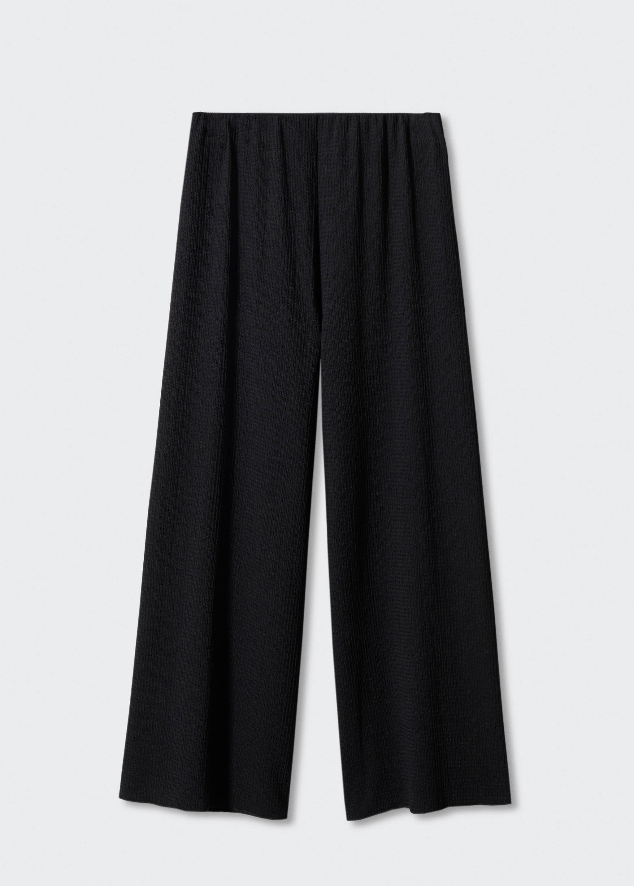 Textured culotte trousers - Article without model
