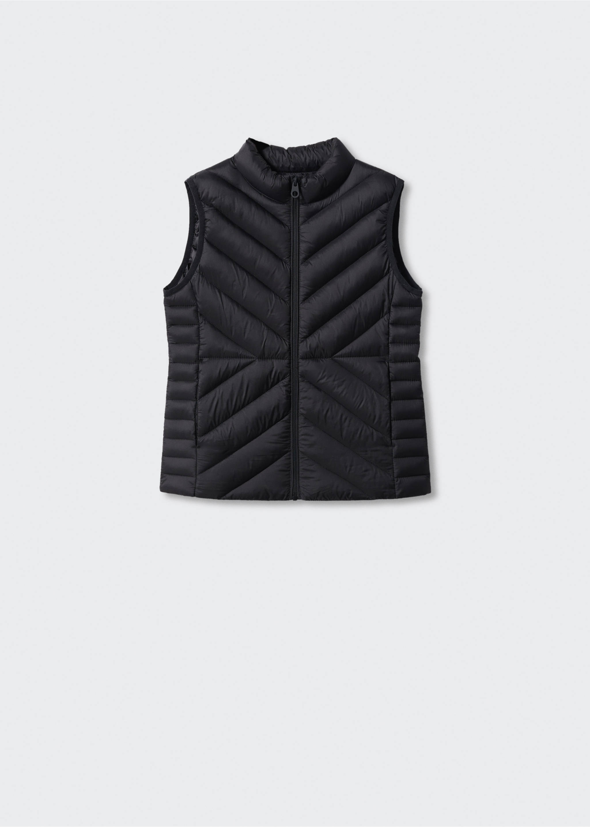 Quilted gilet - Article without model, Black. Ref: 57082507-00.