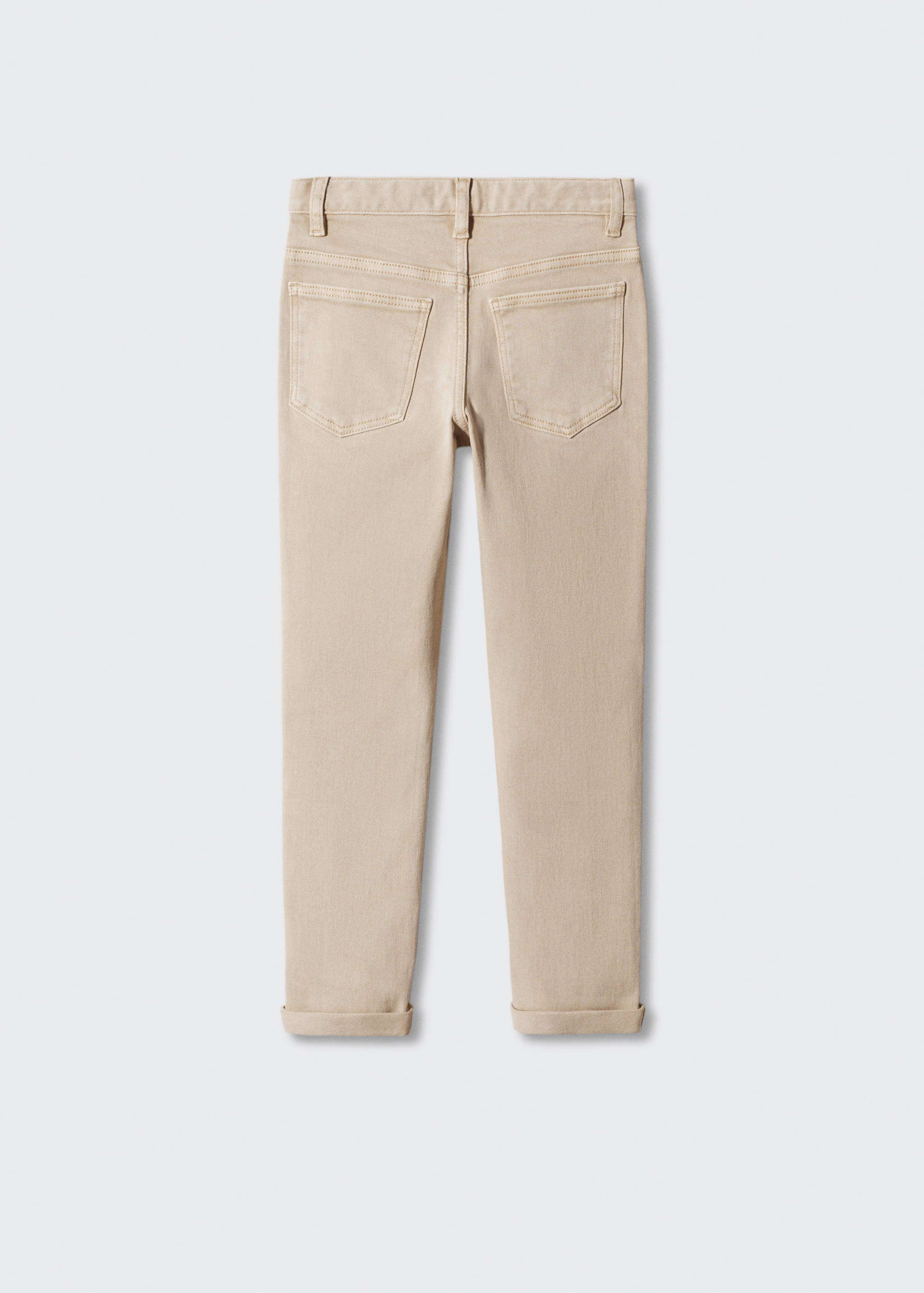 Straight flannel trousers - Reverse of the article