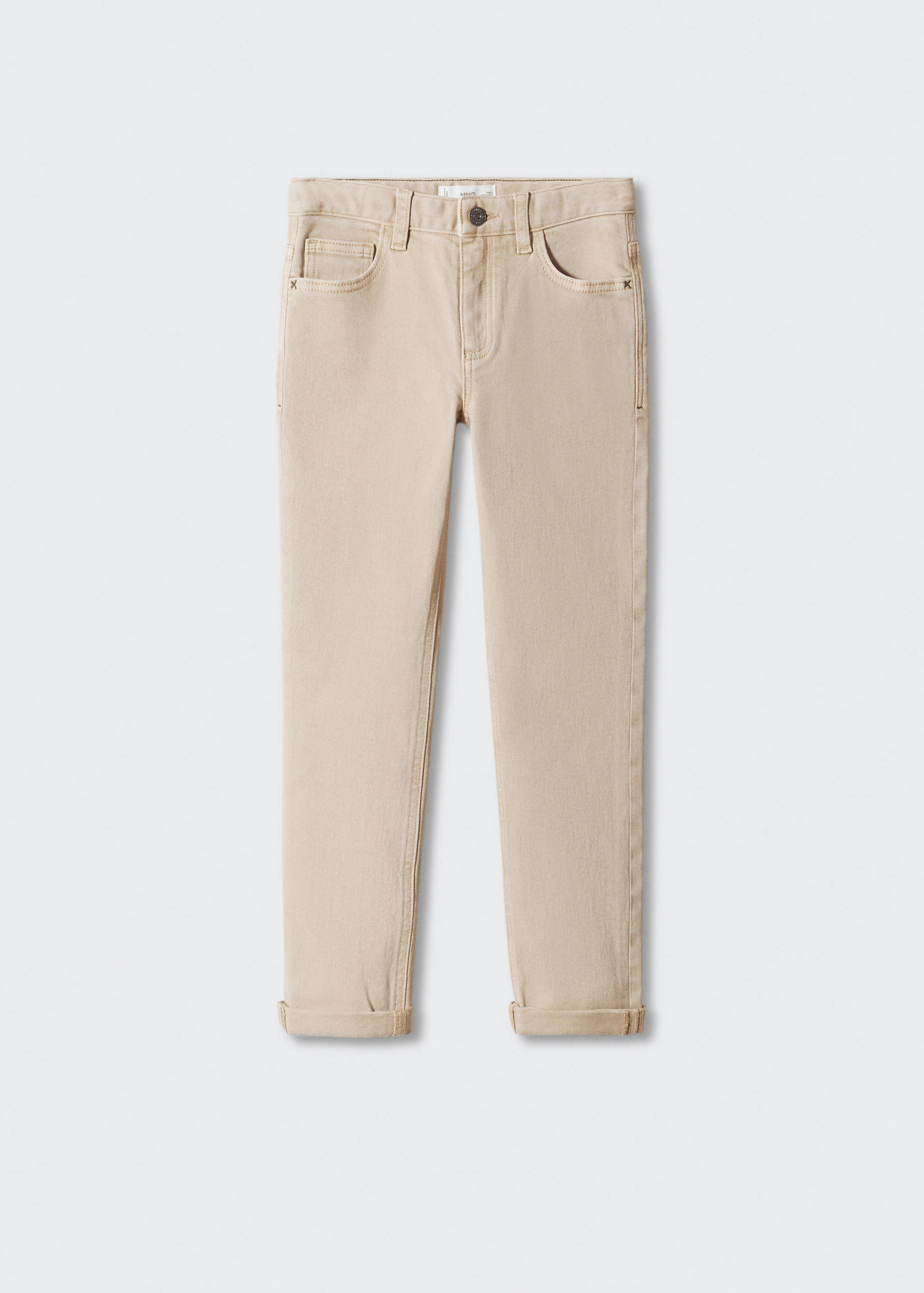 Straight flannel trousers - Article without model