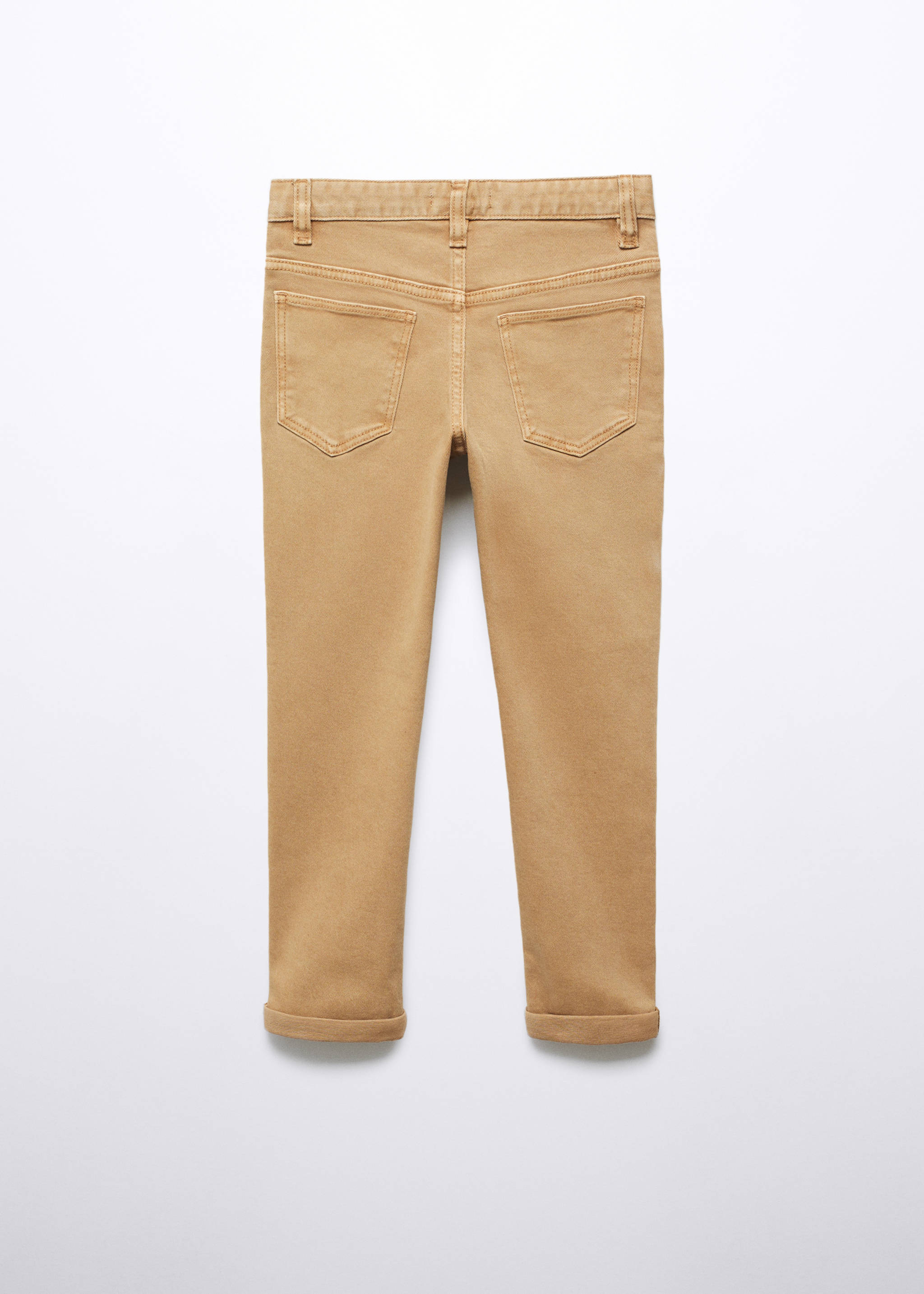 Straight flannel trousers - Reverse of the article