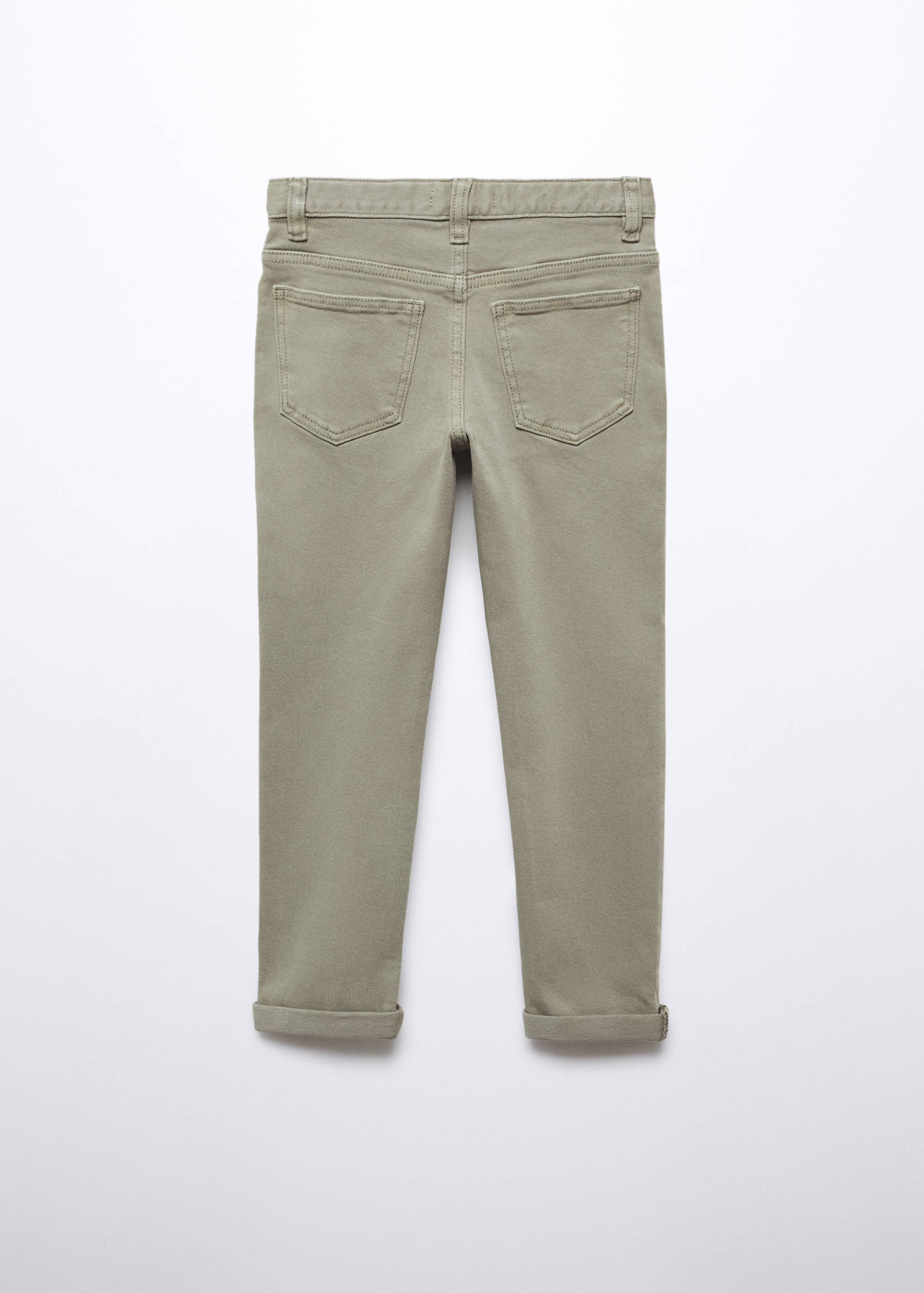 Straight flannel trousers - Reverse of the article