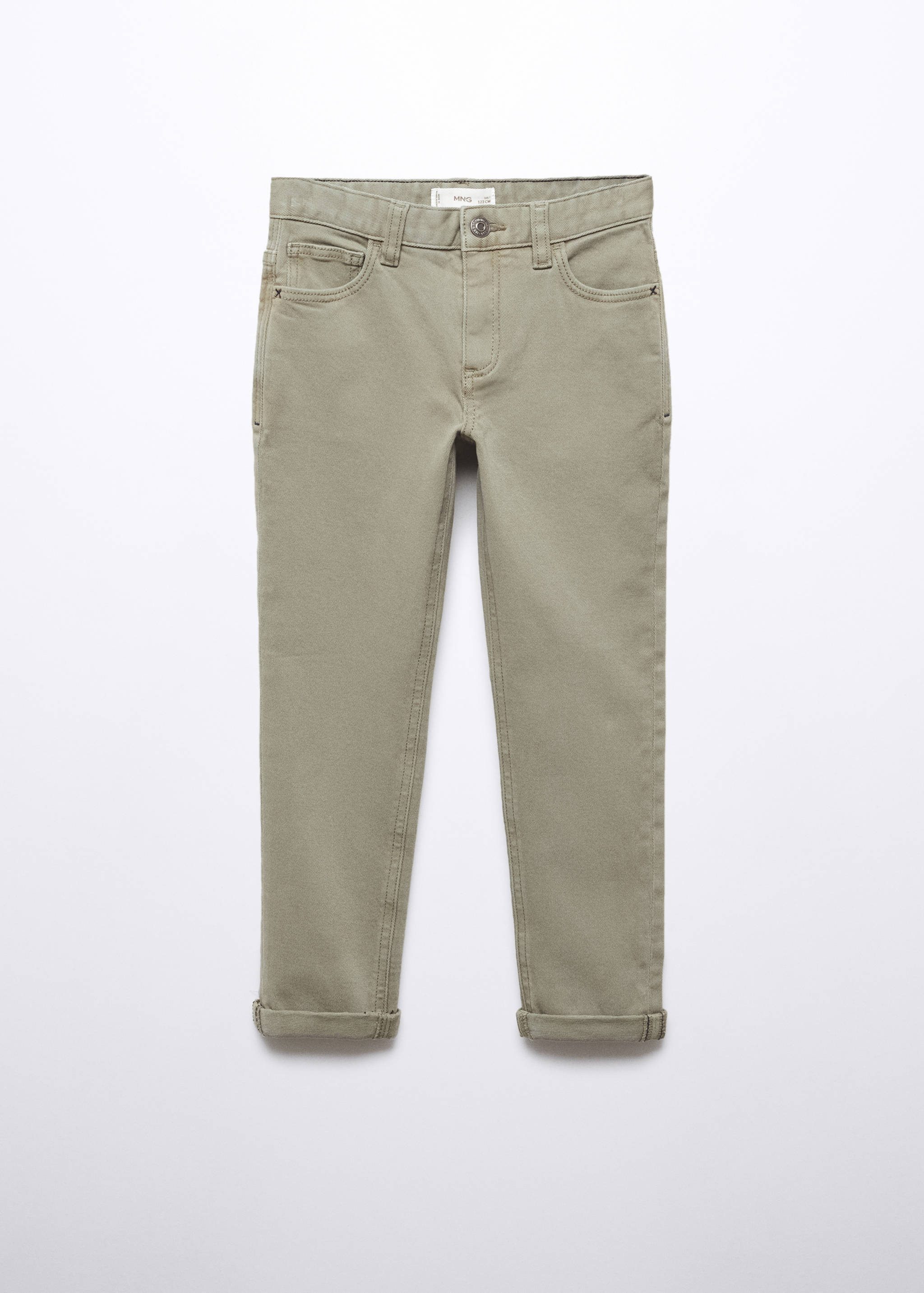 Straight flannel trousers - Article without model