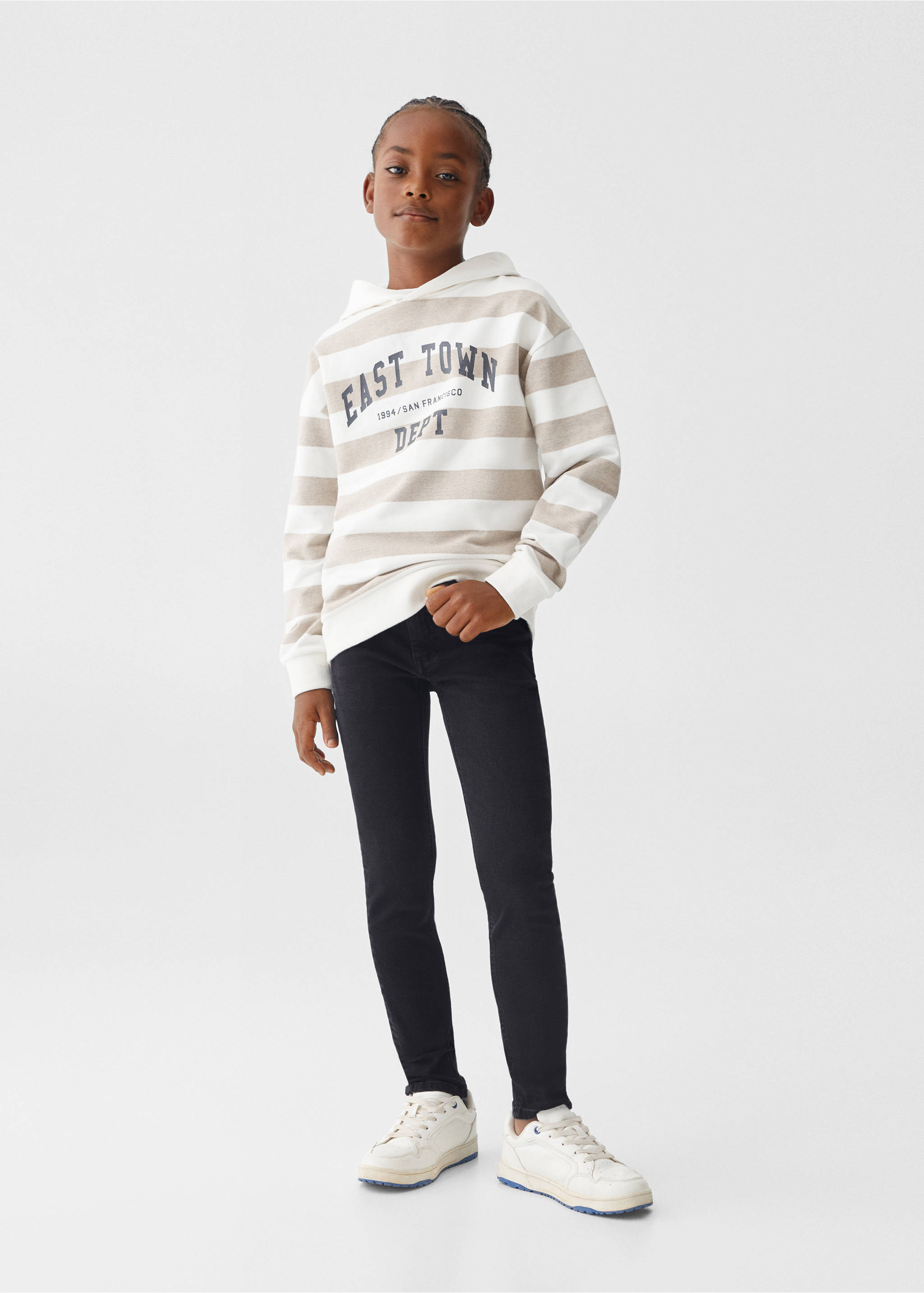 Skinny jeans - General plane, Black denim. Ref: 57082513-00.