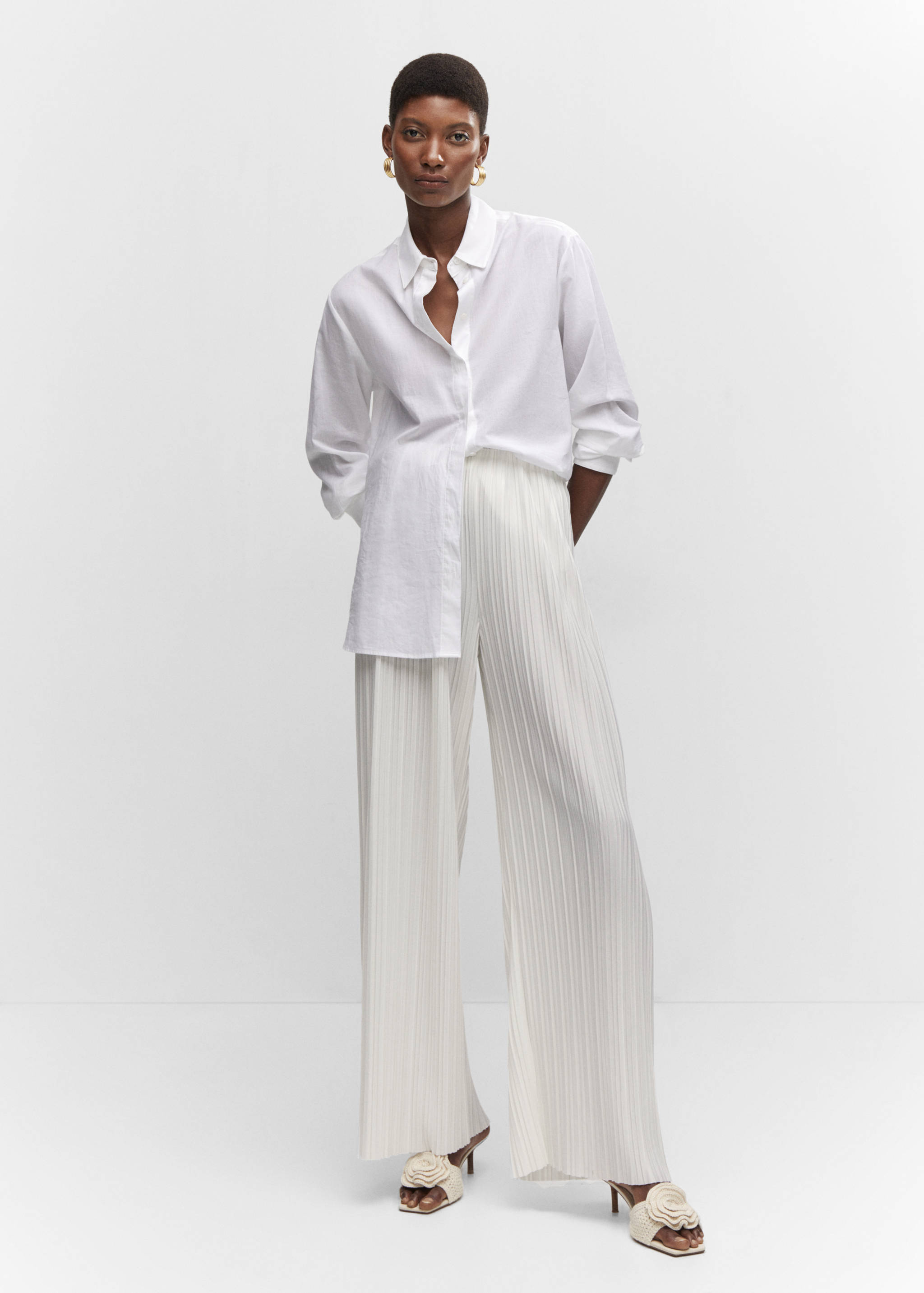 Plissierte Wideleg-Hose - Allgemeine Ansicht
