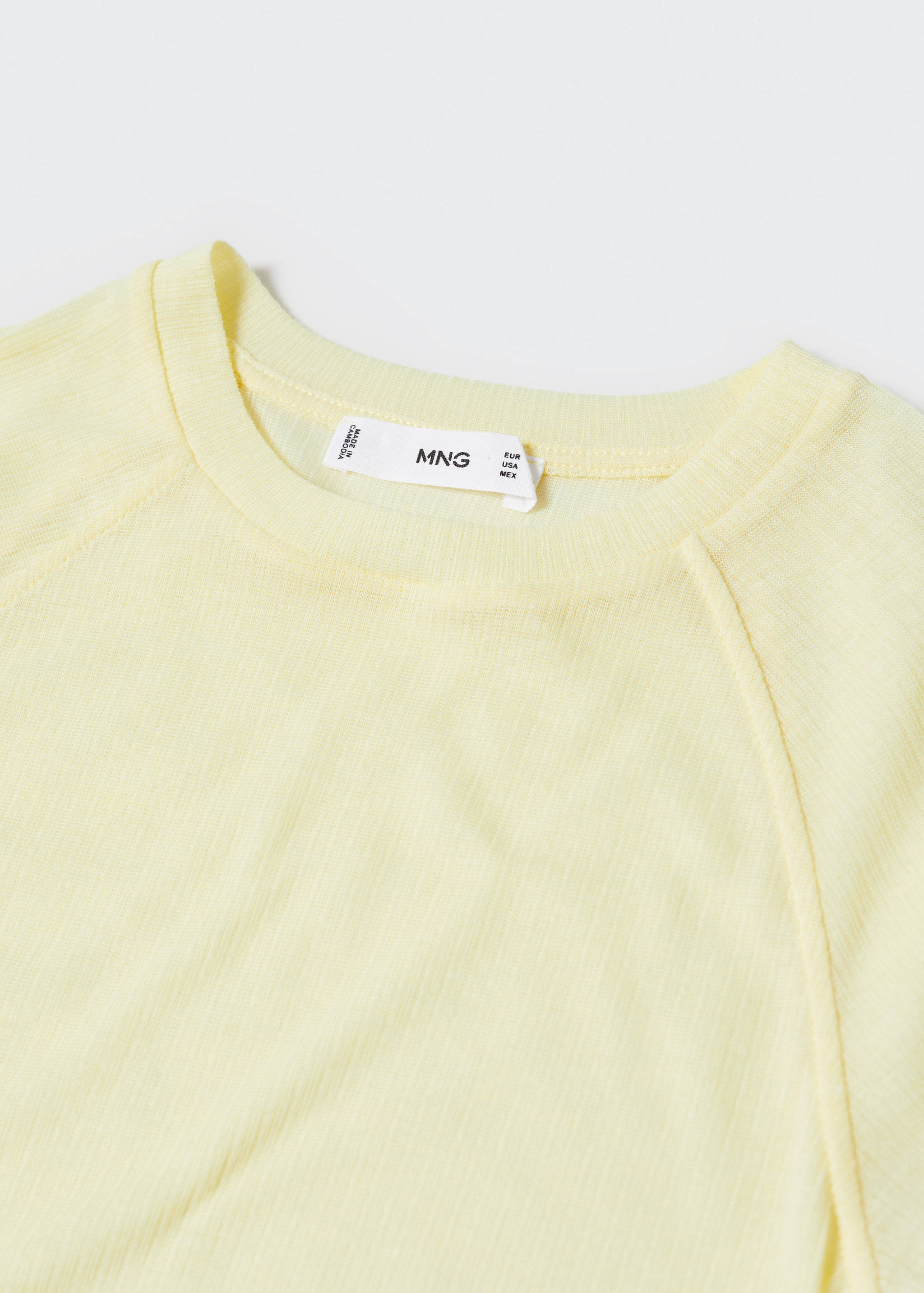 Seam detail T-shirt - Details of the article 8