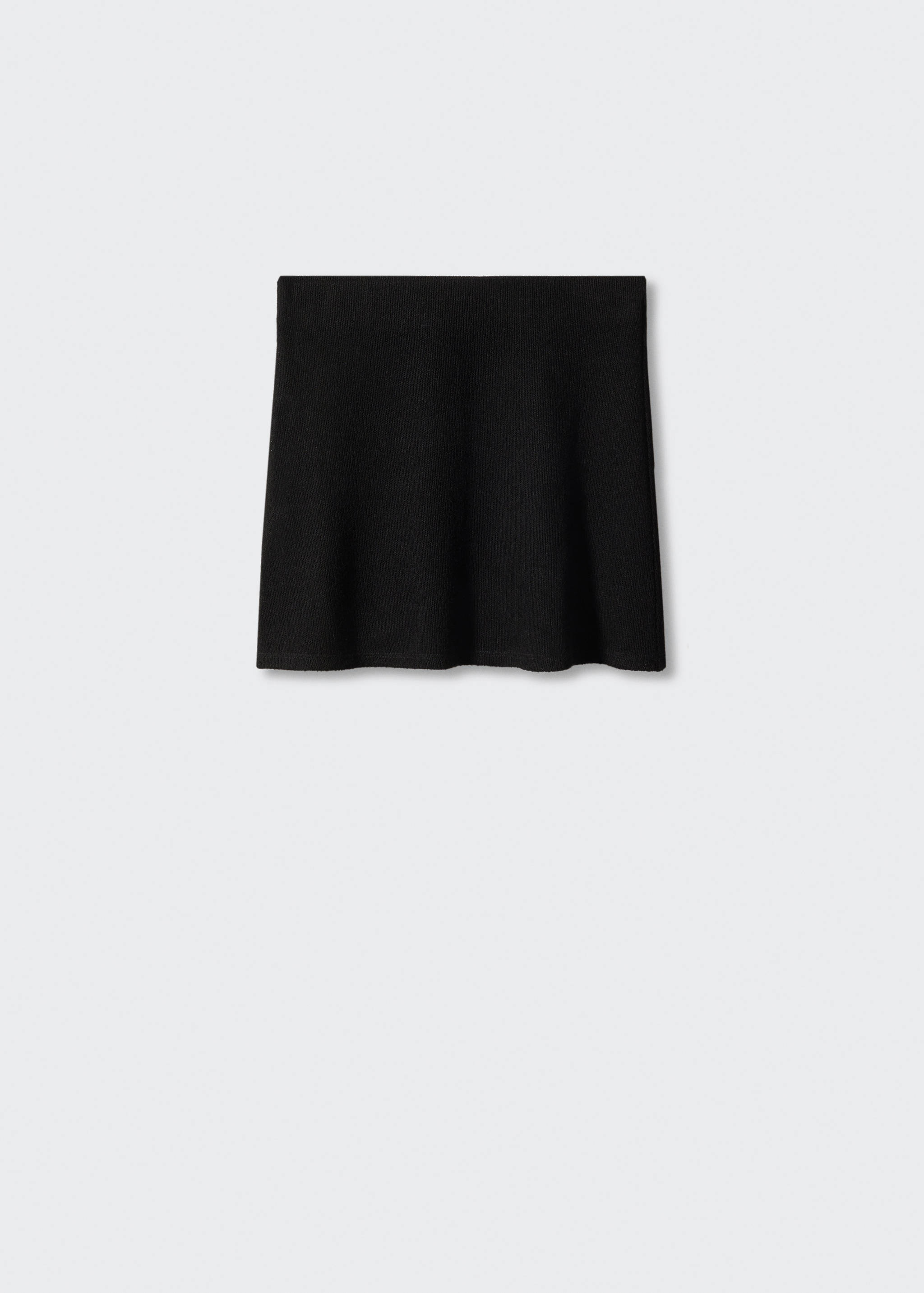 Semi-transparent knitted mini-skirt - Article without model