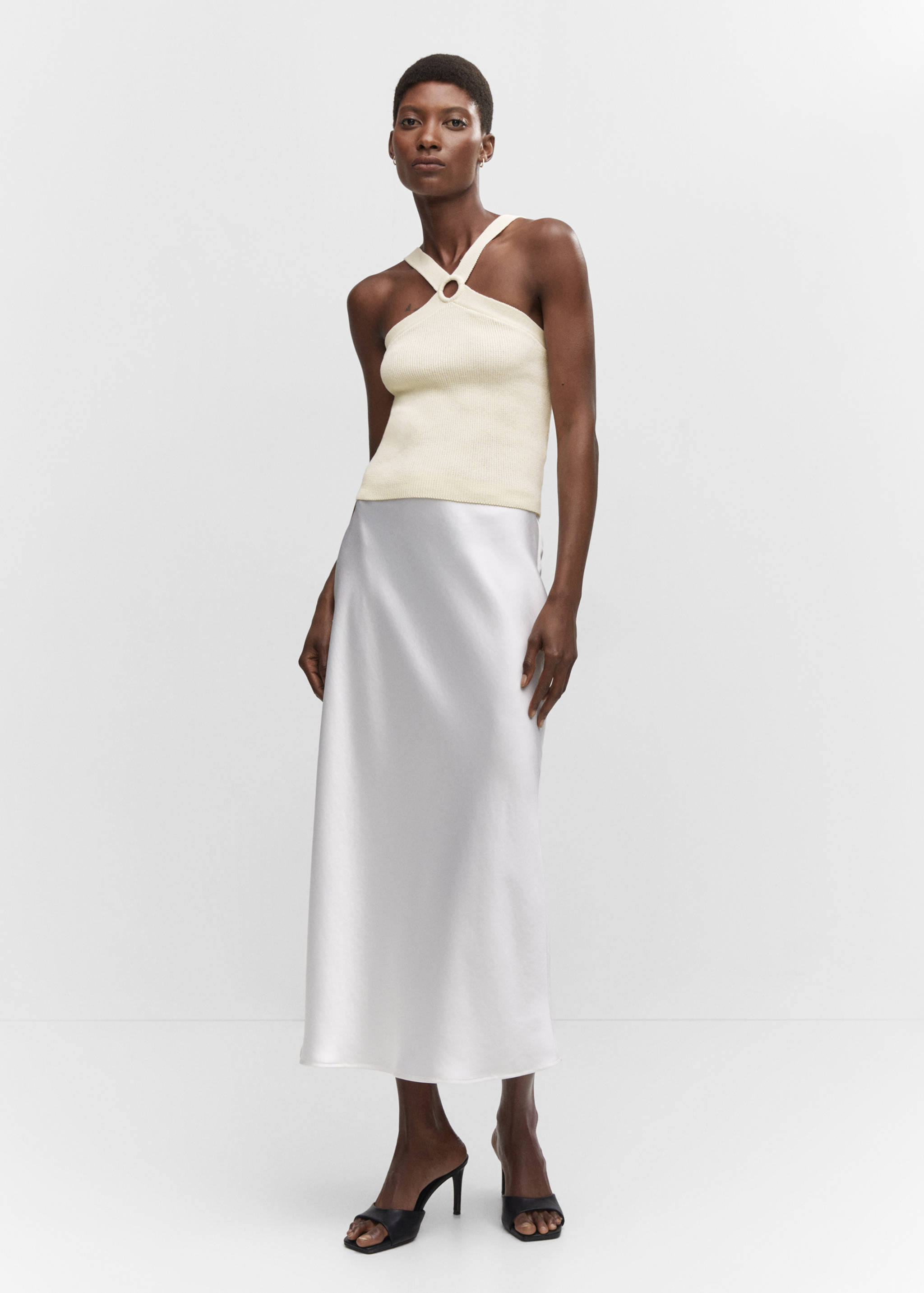 Knitted top with hoop detail - General plane