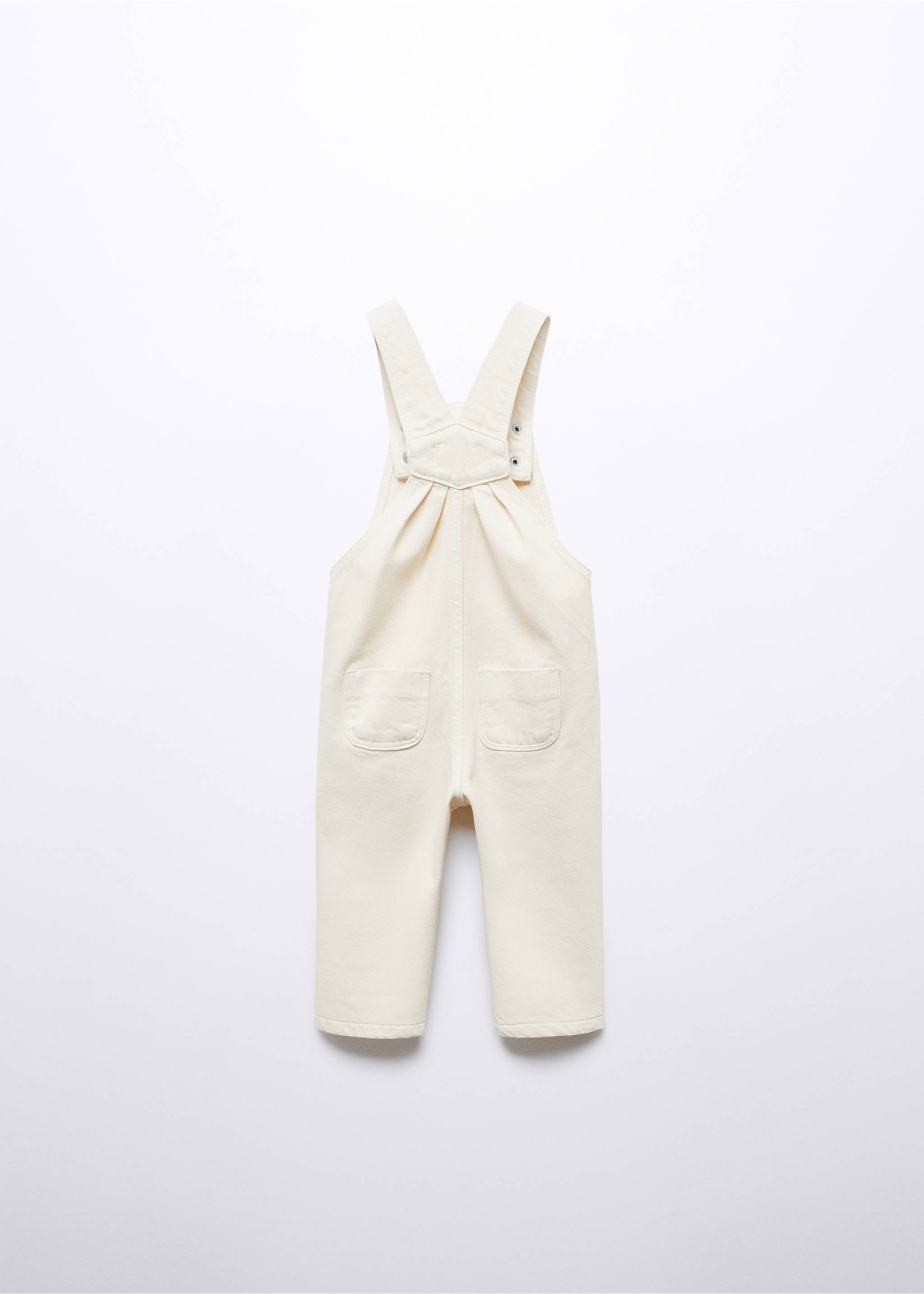 Ogrodniczki dżinsowe z podszewką - Tylna strona artykułu, Piaskowy. Ref: 57083265-00.