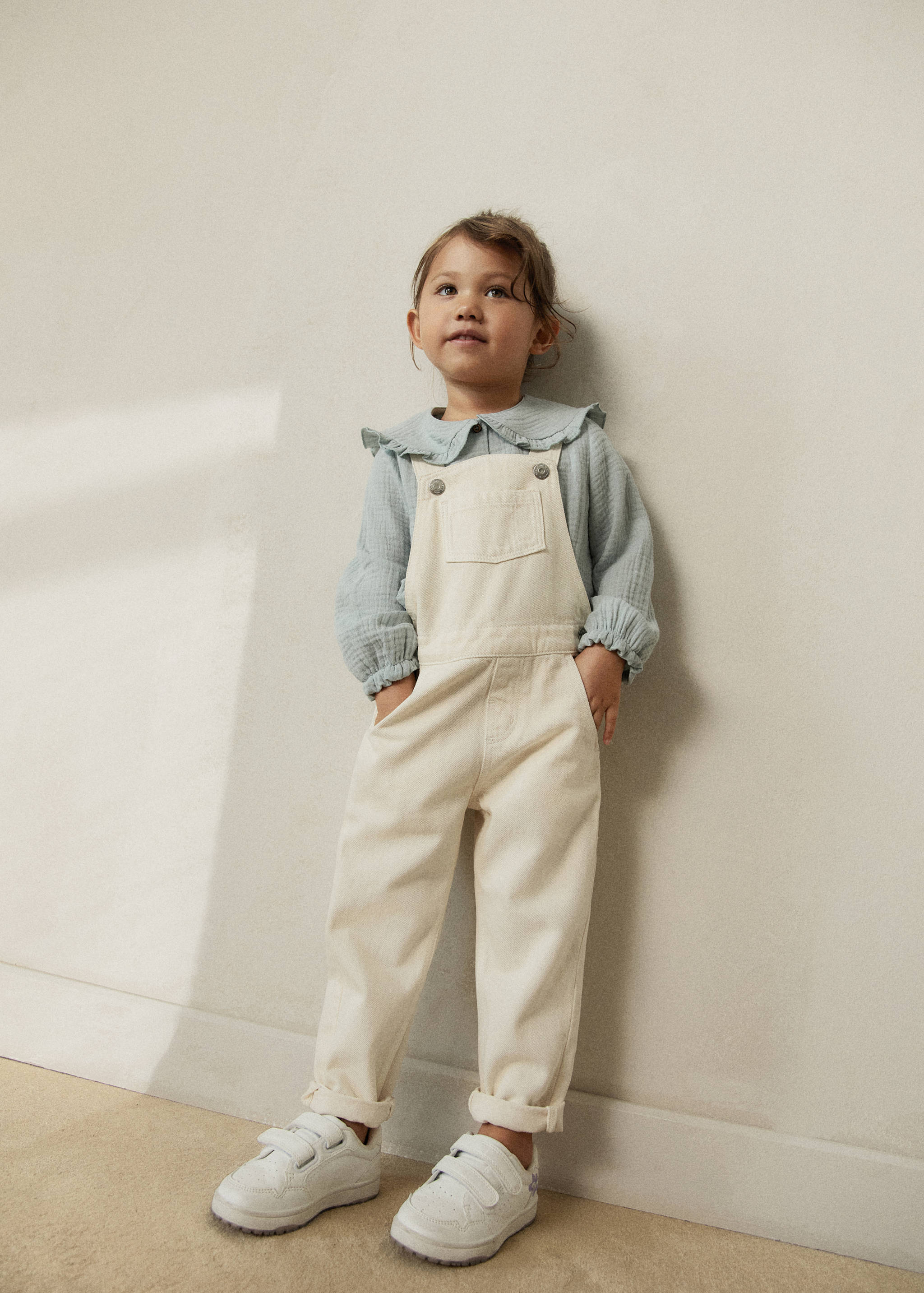 Lined denim dungarees - Details of the article 5