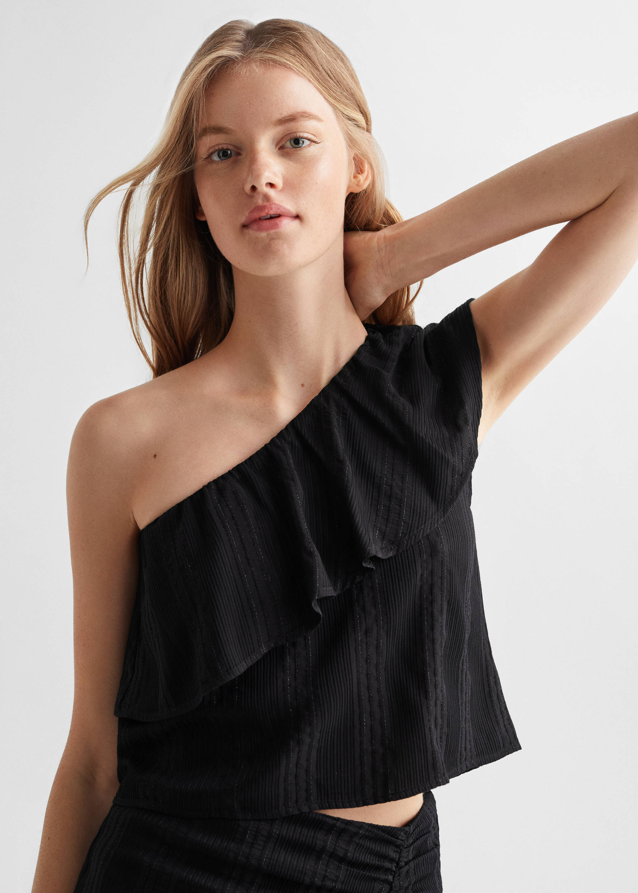 Blusa asimetrica detalle brillo - Detalle del artículo 1