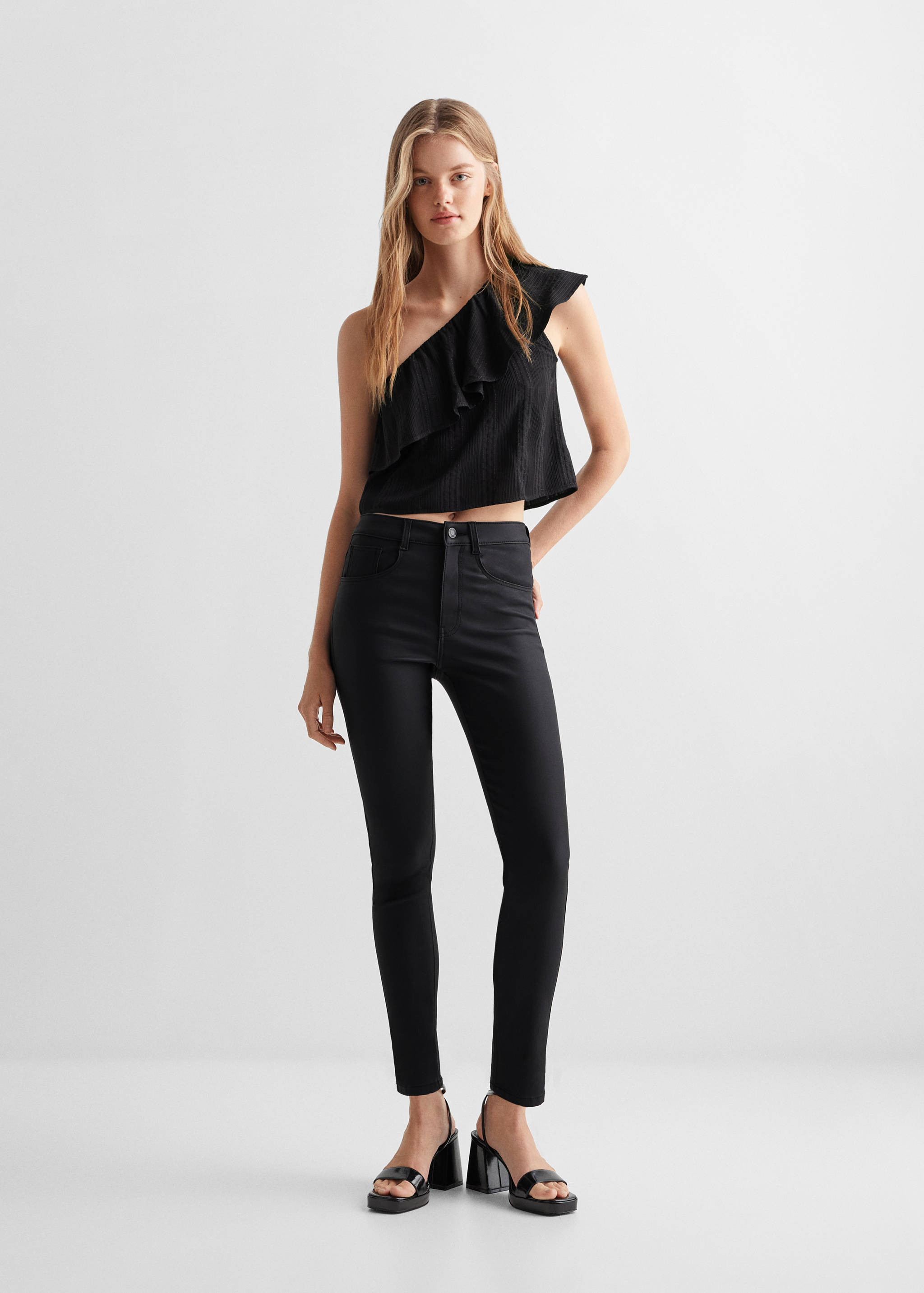 Blusa asimetrica detalle brillo - Detalle del artículo 2