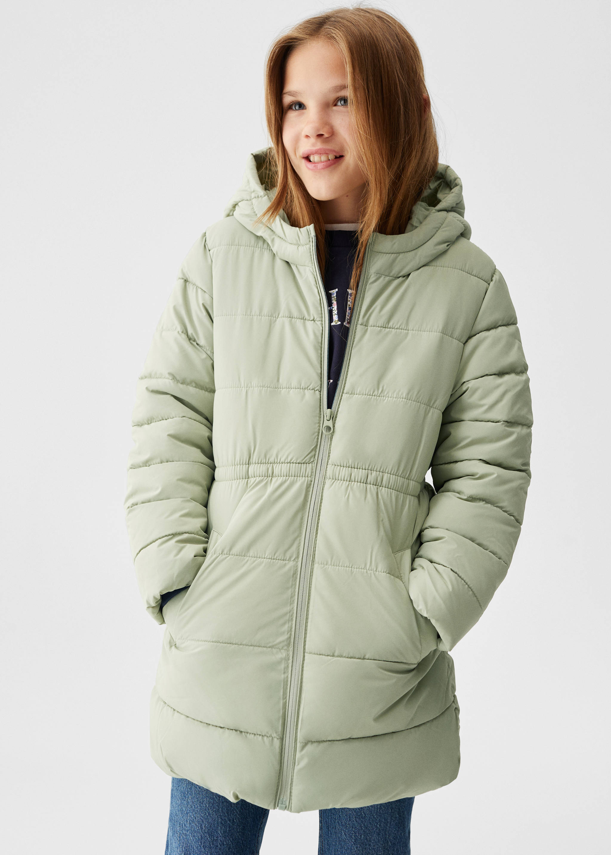 Langer Steppanorak - Mittlere Ansicht