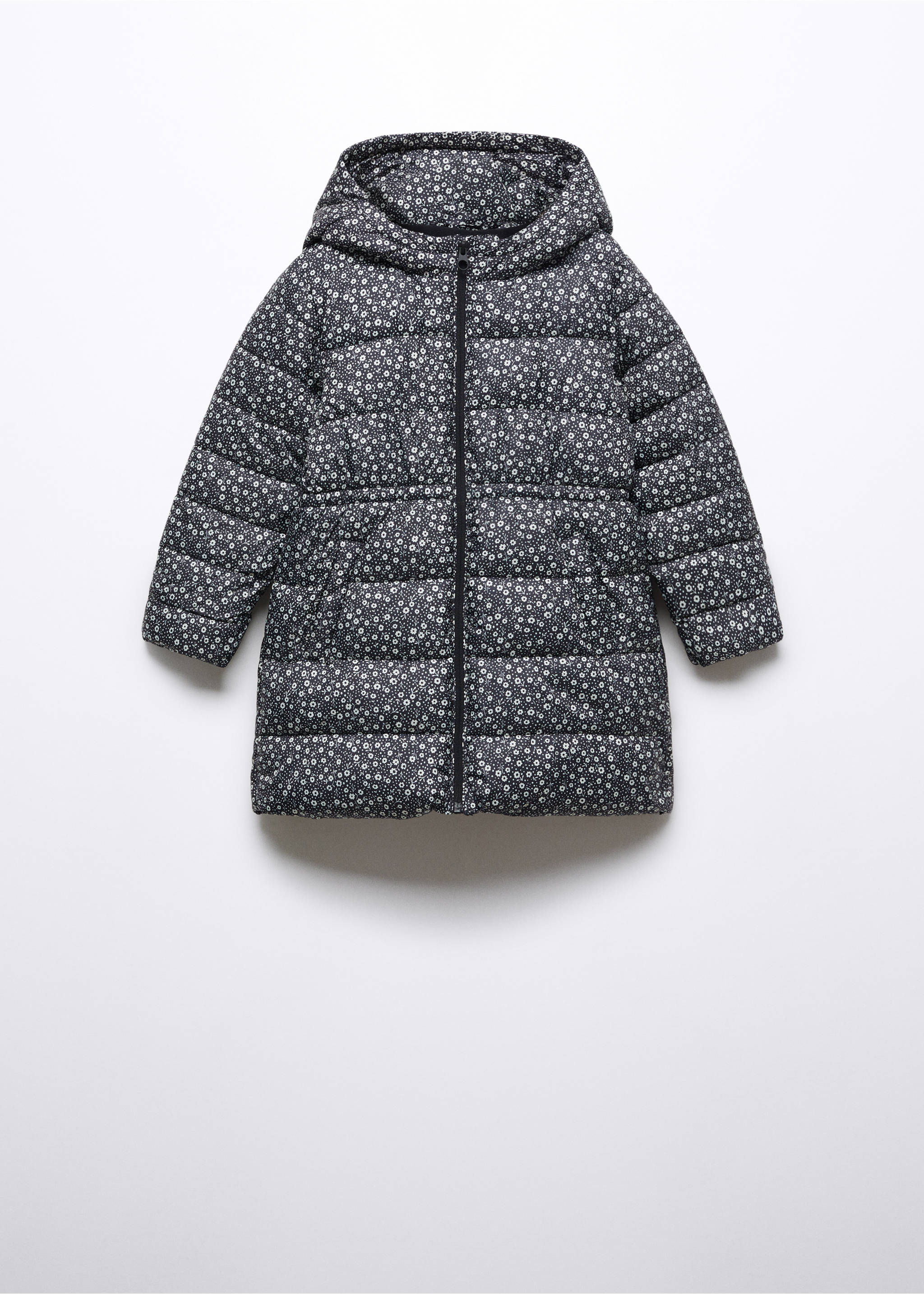 Langer Steppanorak - Artikel ohne Model, Schwarz. Ref: 57083650-00.