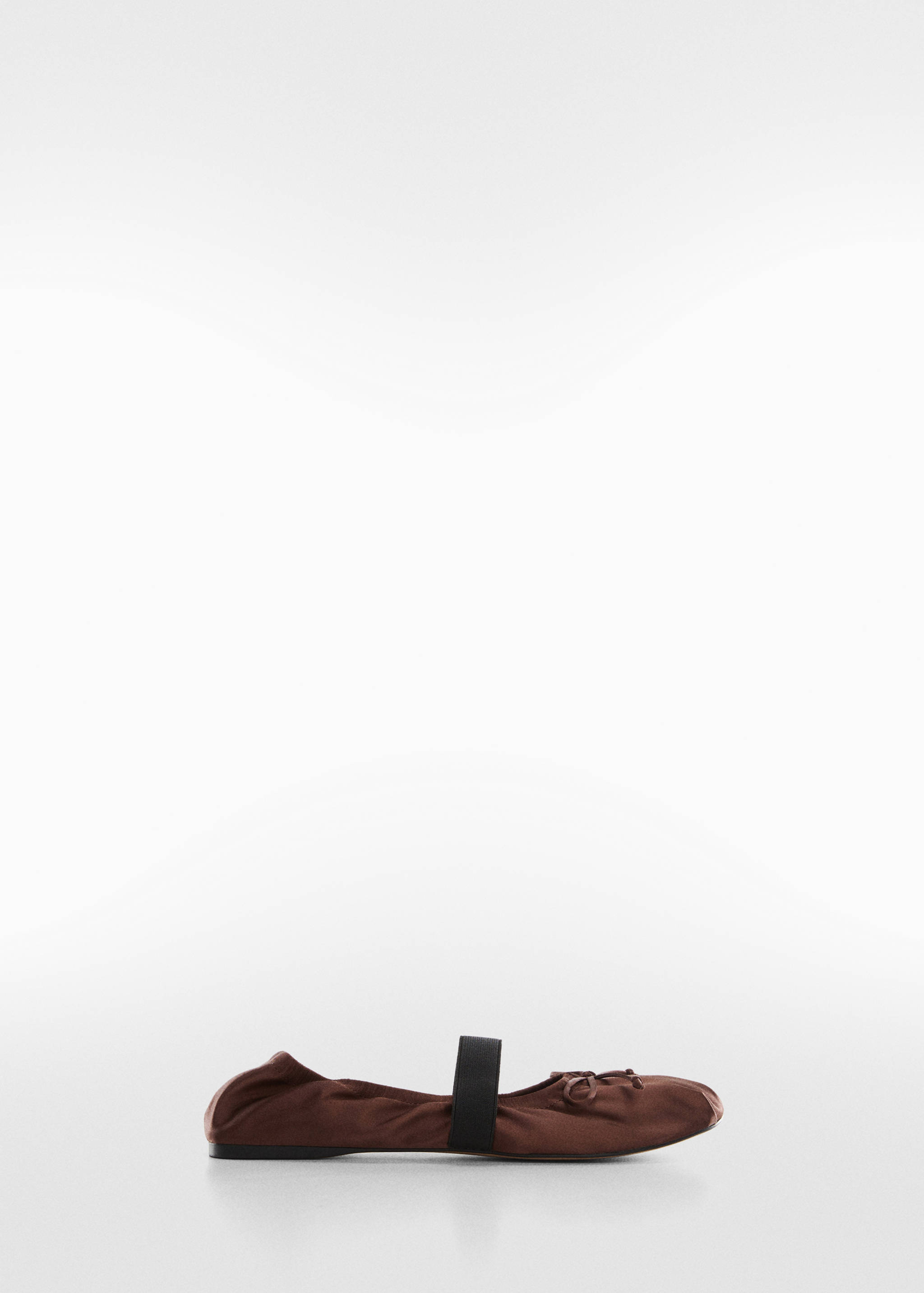 Elastic satin ballet flats - Article without model