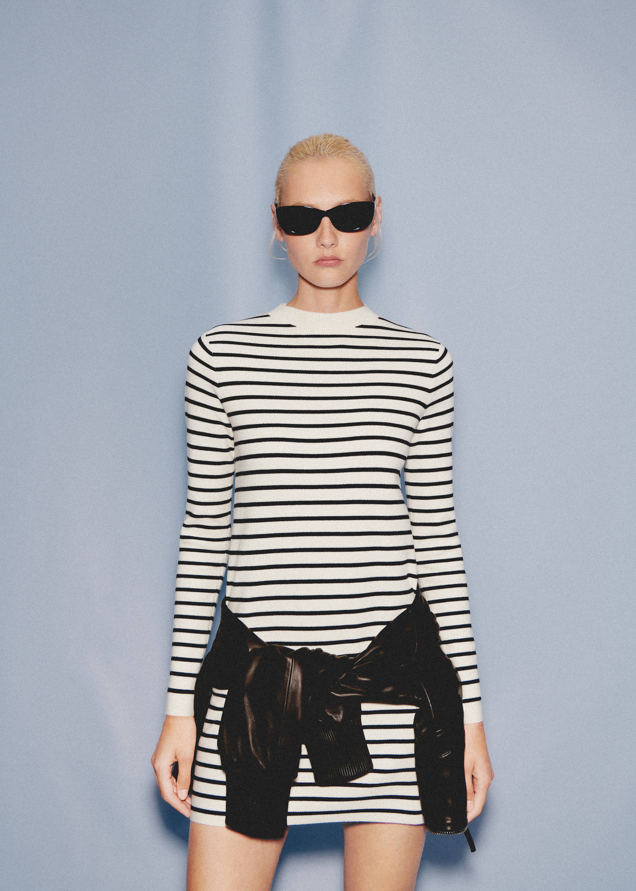 Gestreiftes Jerseykleid - Detail des Artikels 6