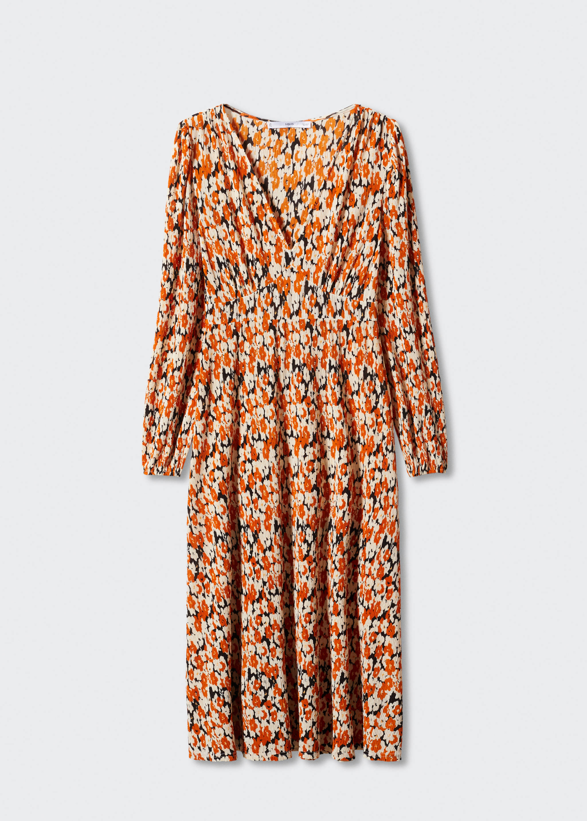 Printed textured dress - Article without model