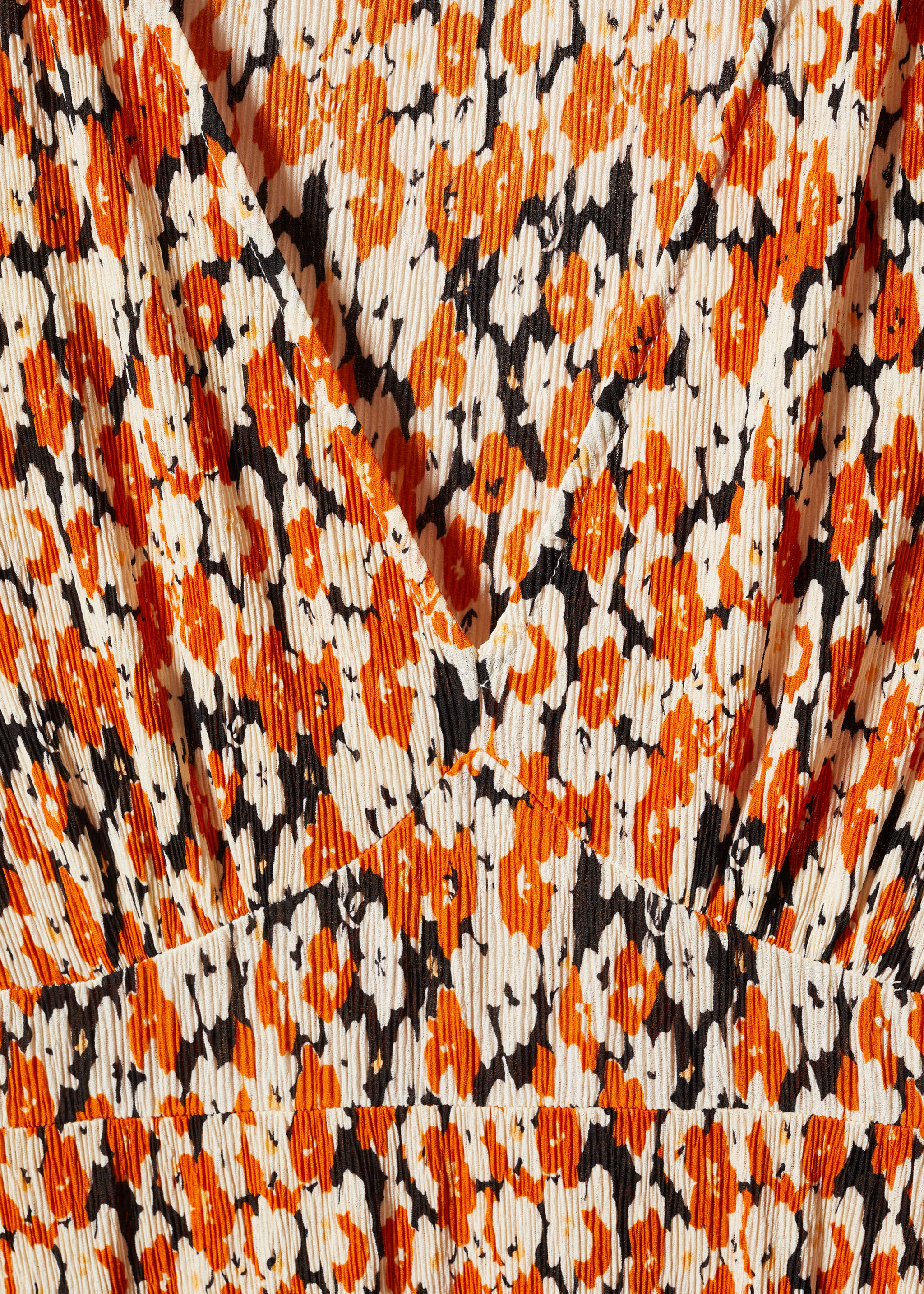 Printed textured dress - Details of the article 8
