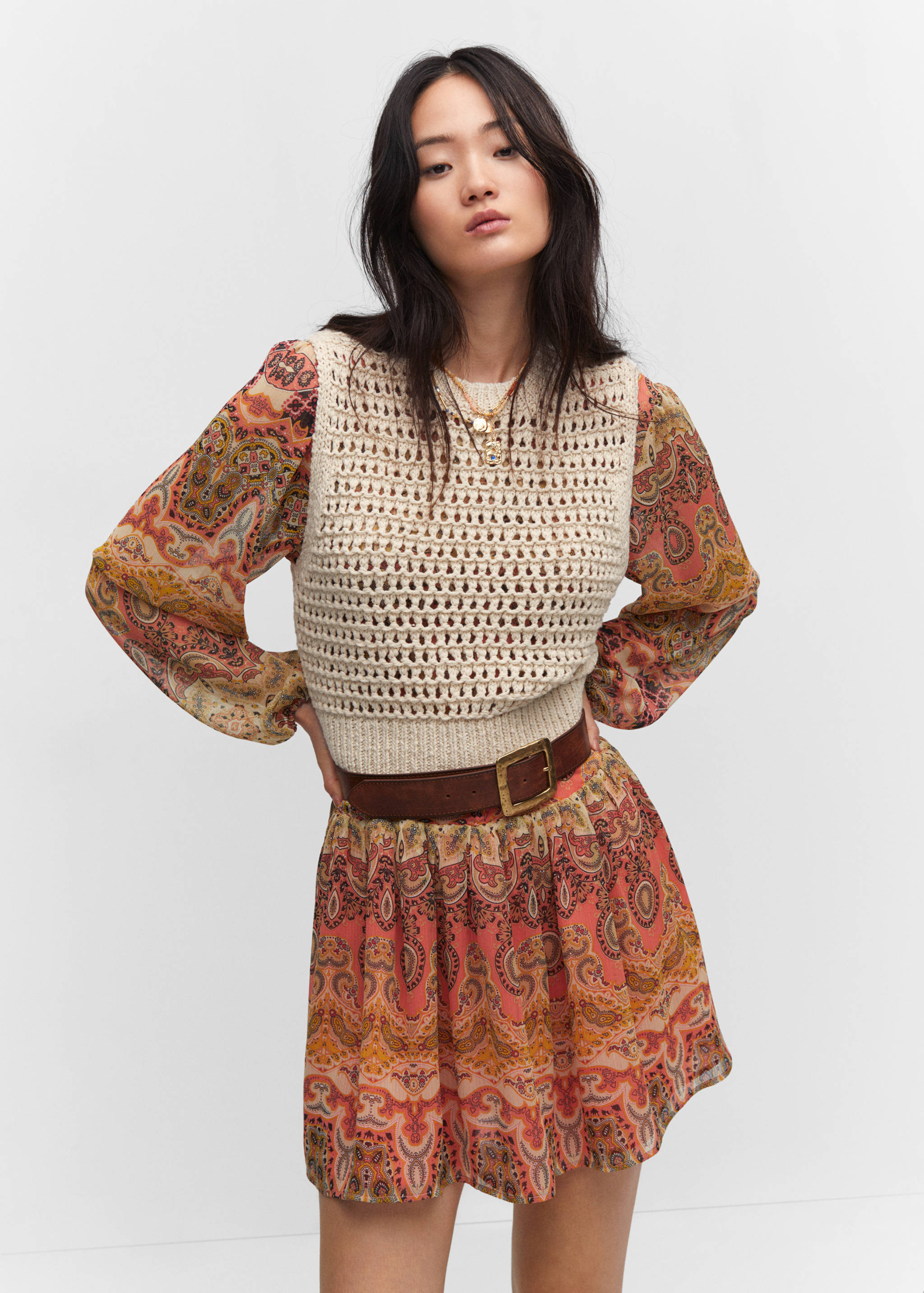 Fringed gilet - Medium plane