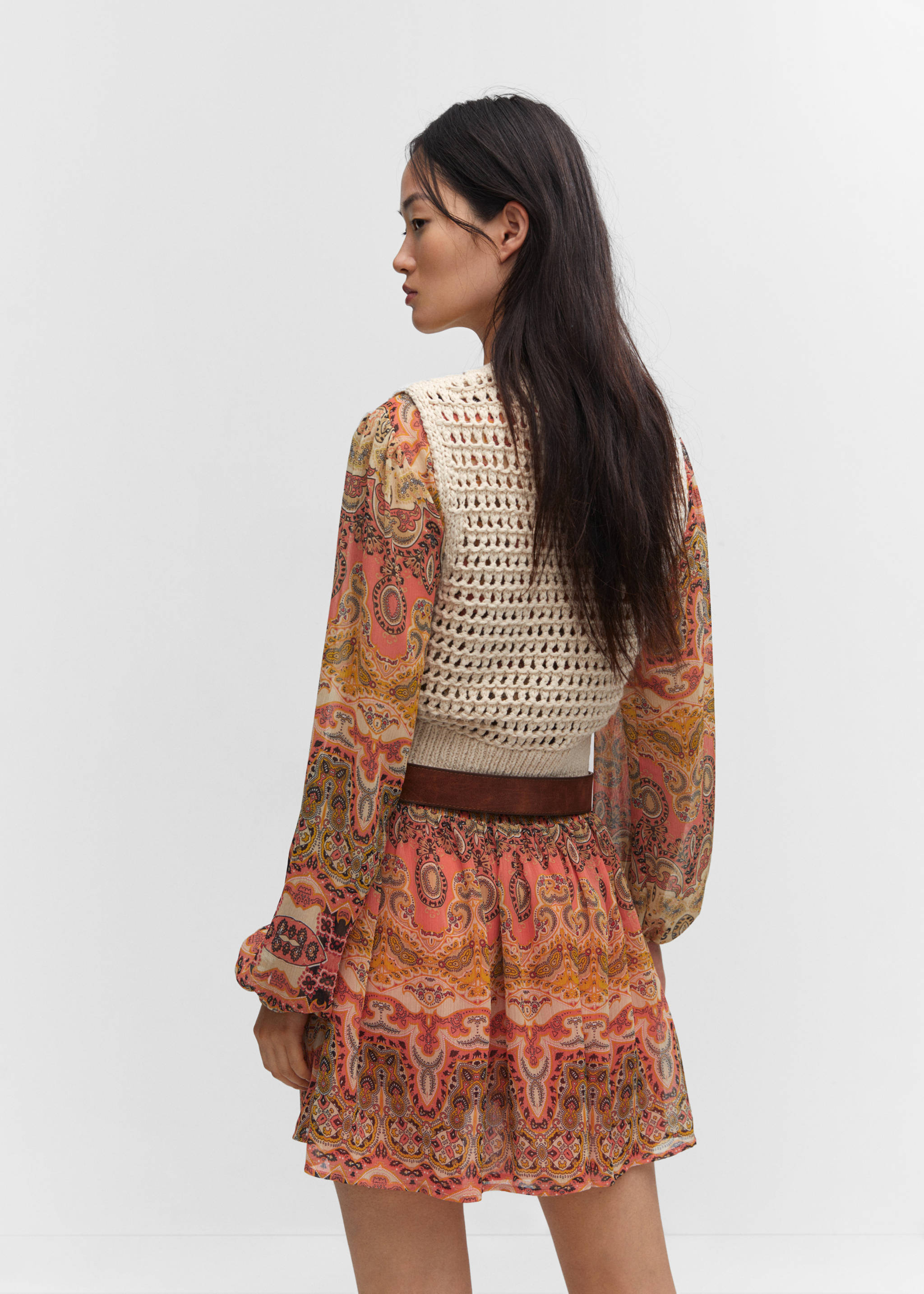 Fringed gilet - Reverse of the article