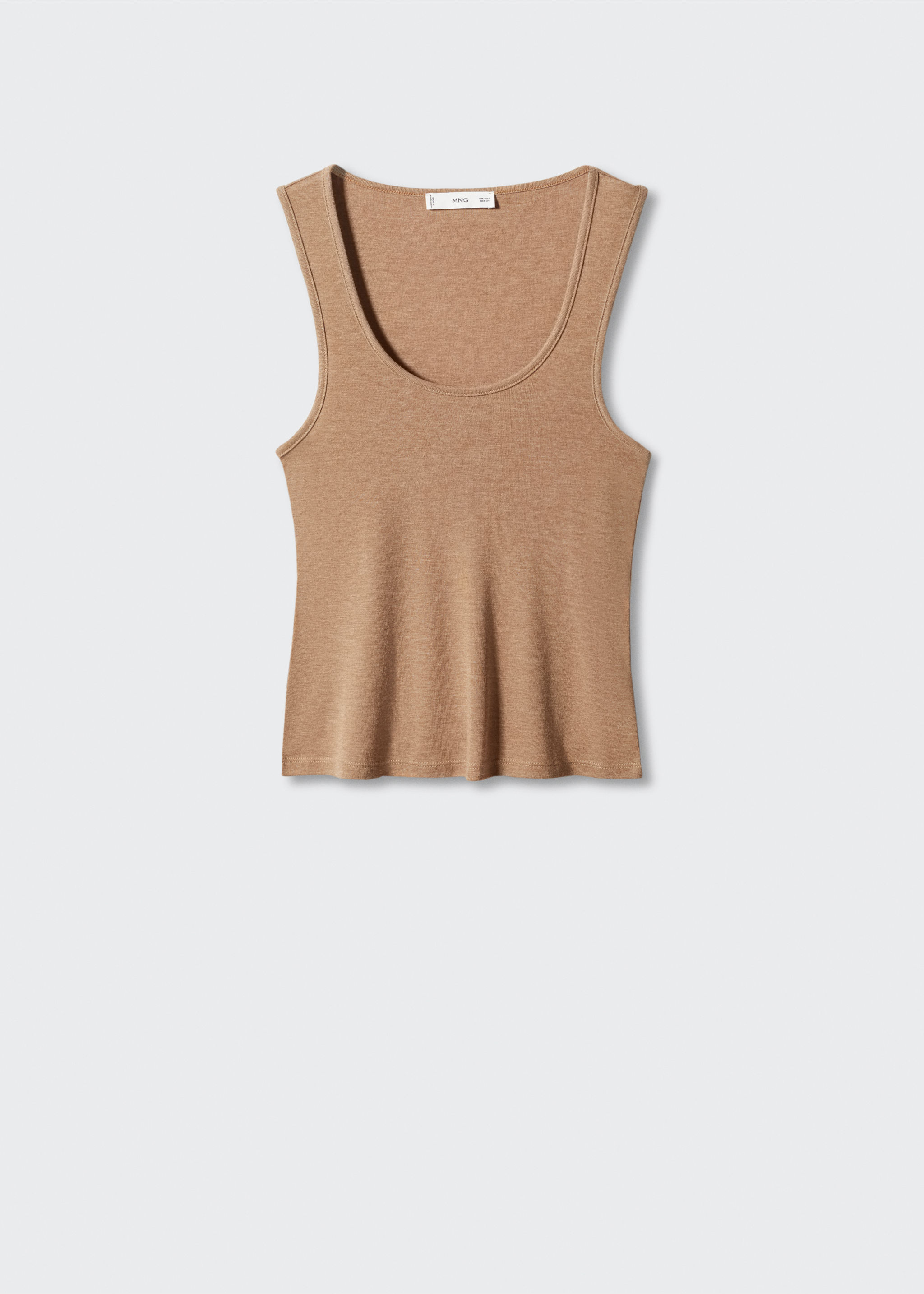 Knitted top with wide straps - Article without model