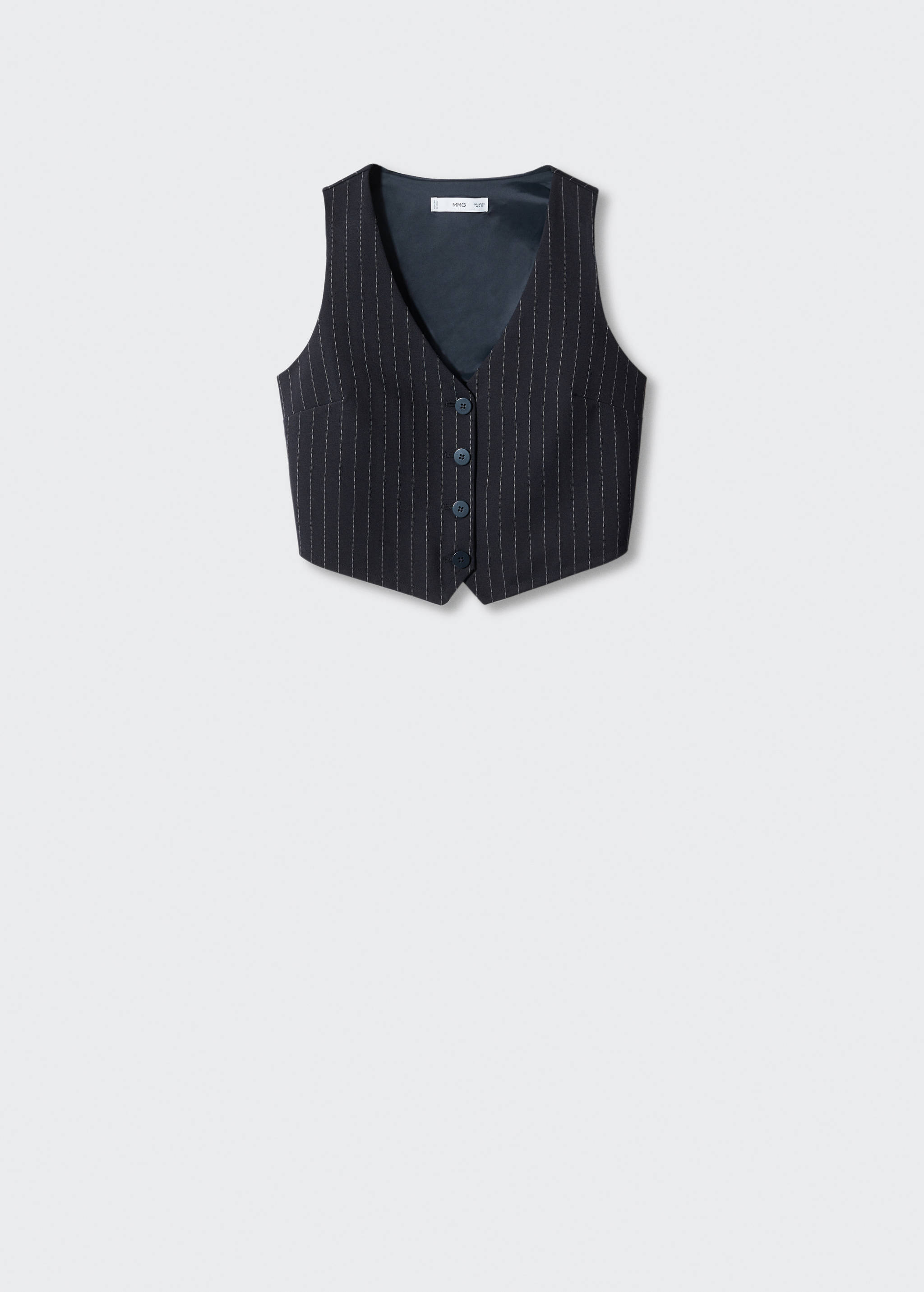 Cropped vest with buttons - Women | MANGO OUTLET USA