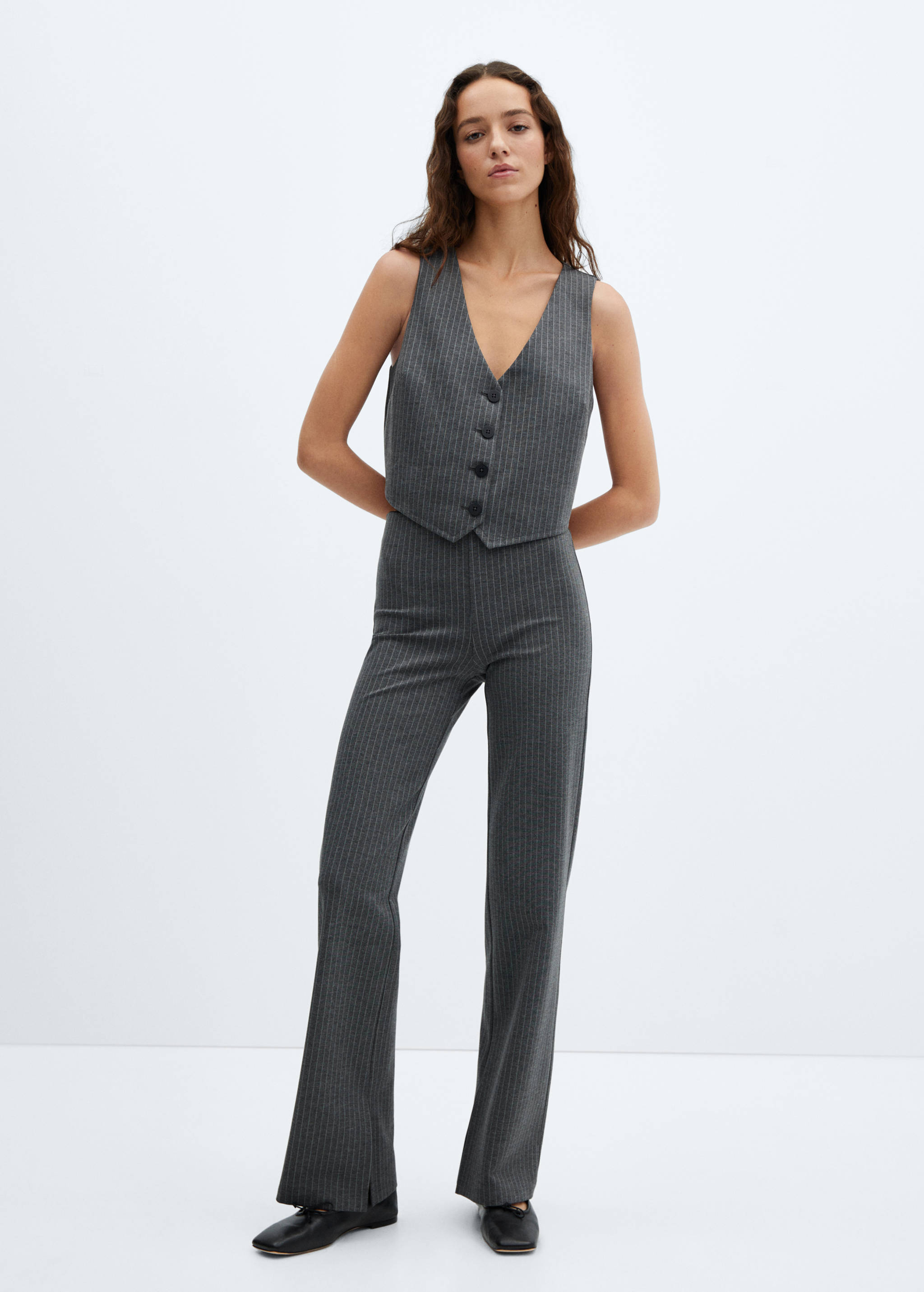 Cropped vest with buttons - General plane