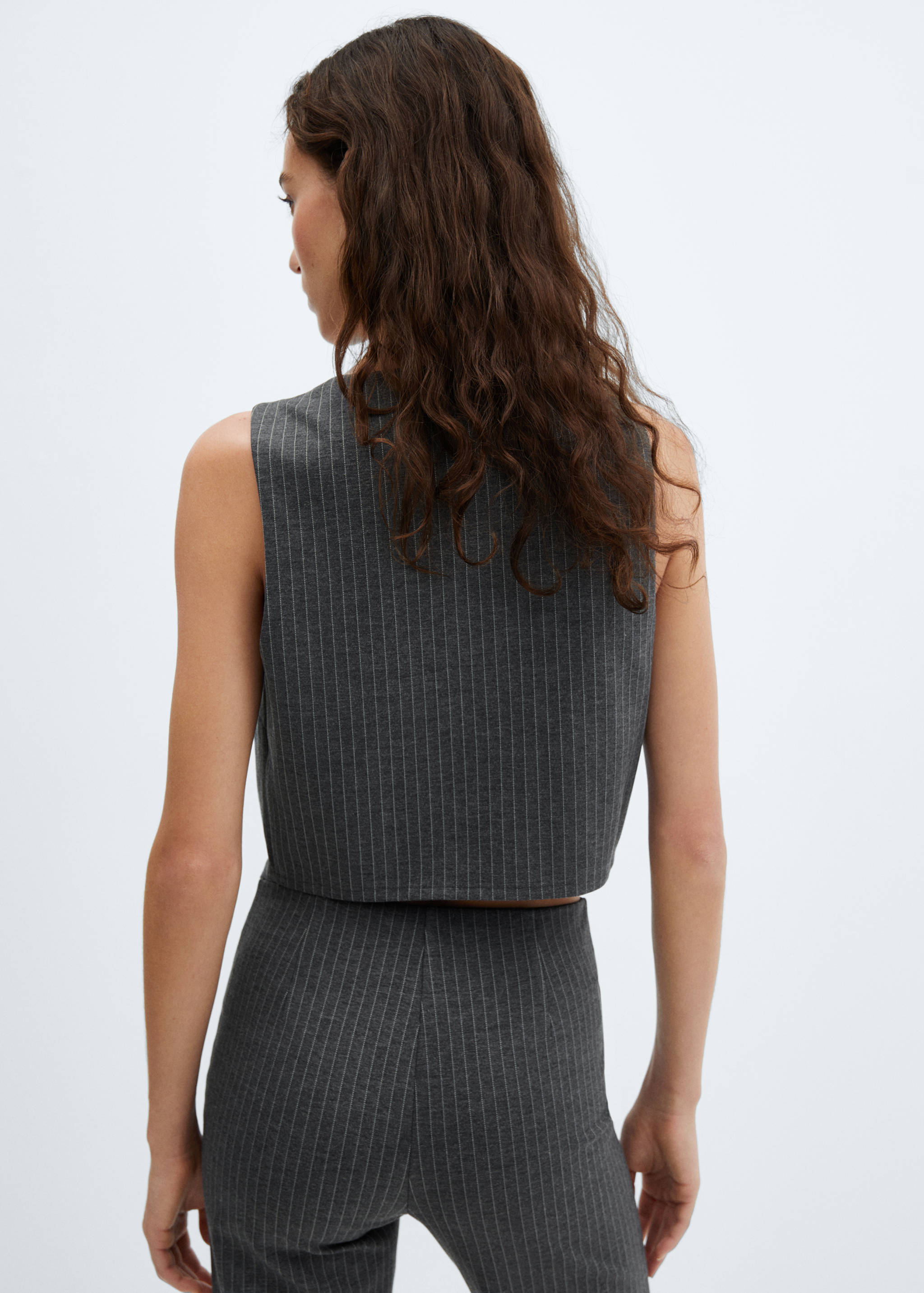 Cropped vest with buttons - Reverse of the article