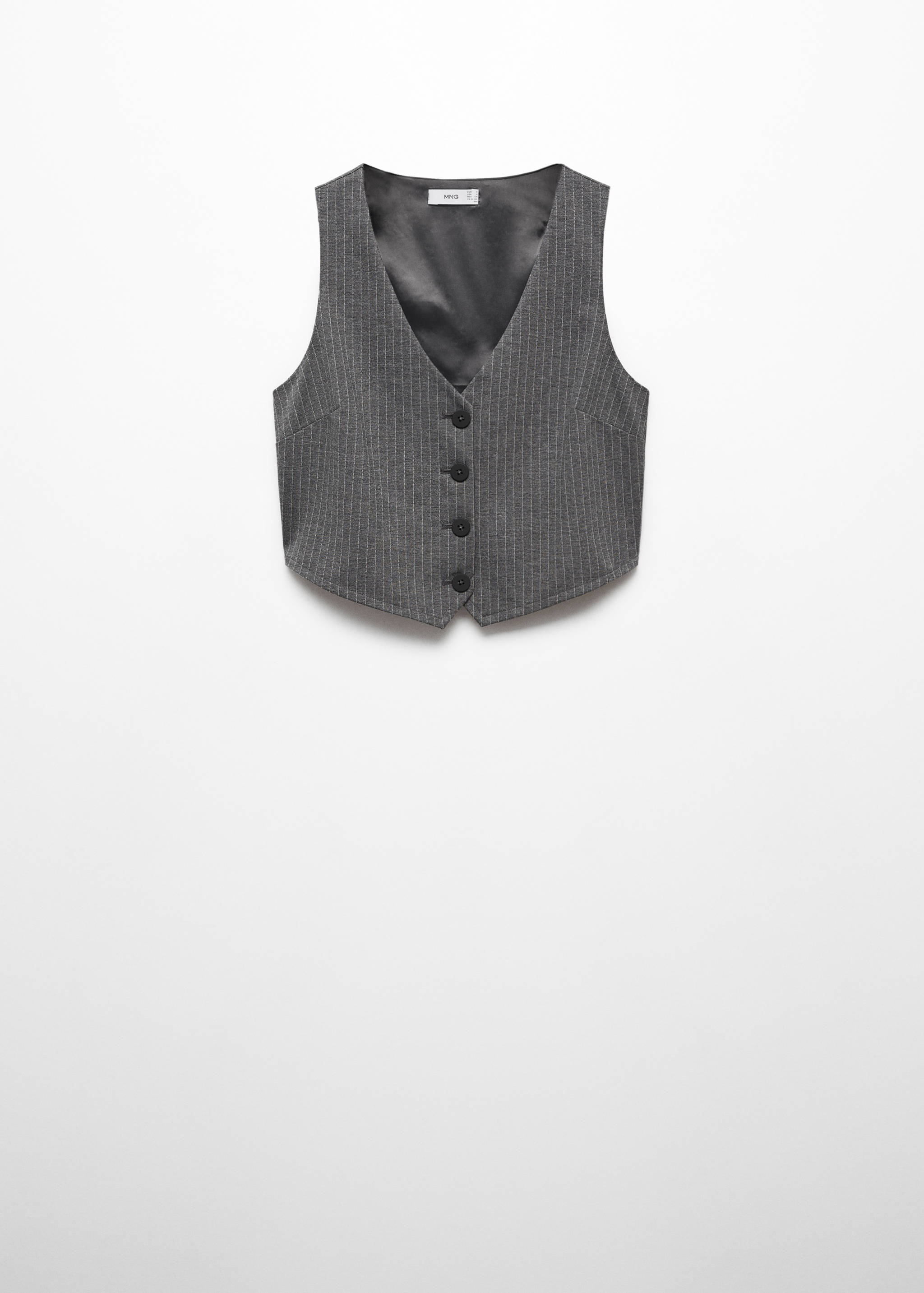 Cropped vest with buttons - Article without model