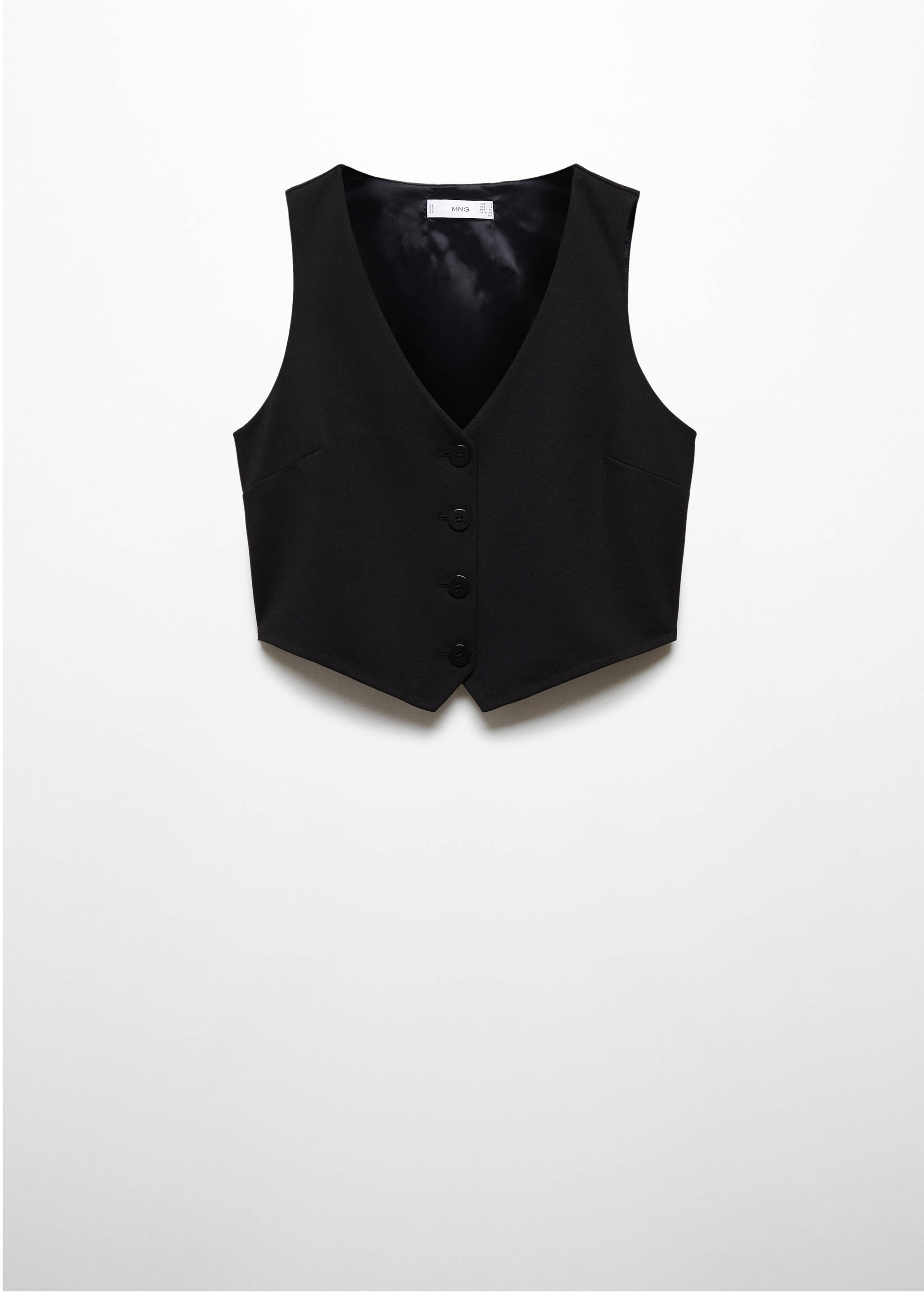 Cropped vest with buttons - Article without model