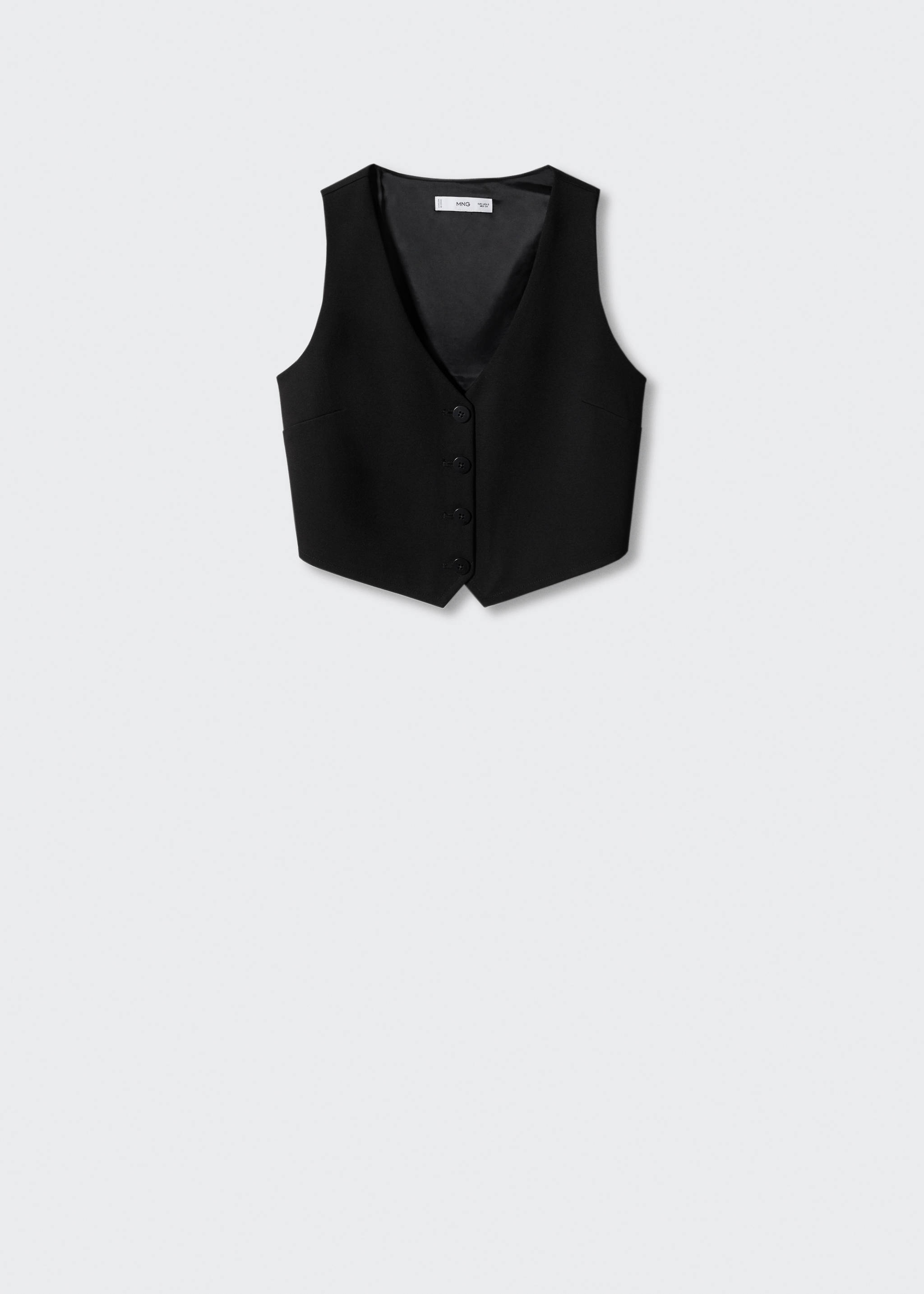 Gilet crop boutons - Article sans modèle