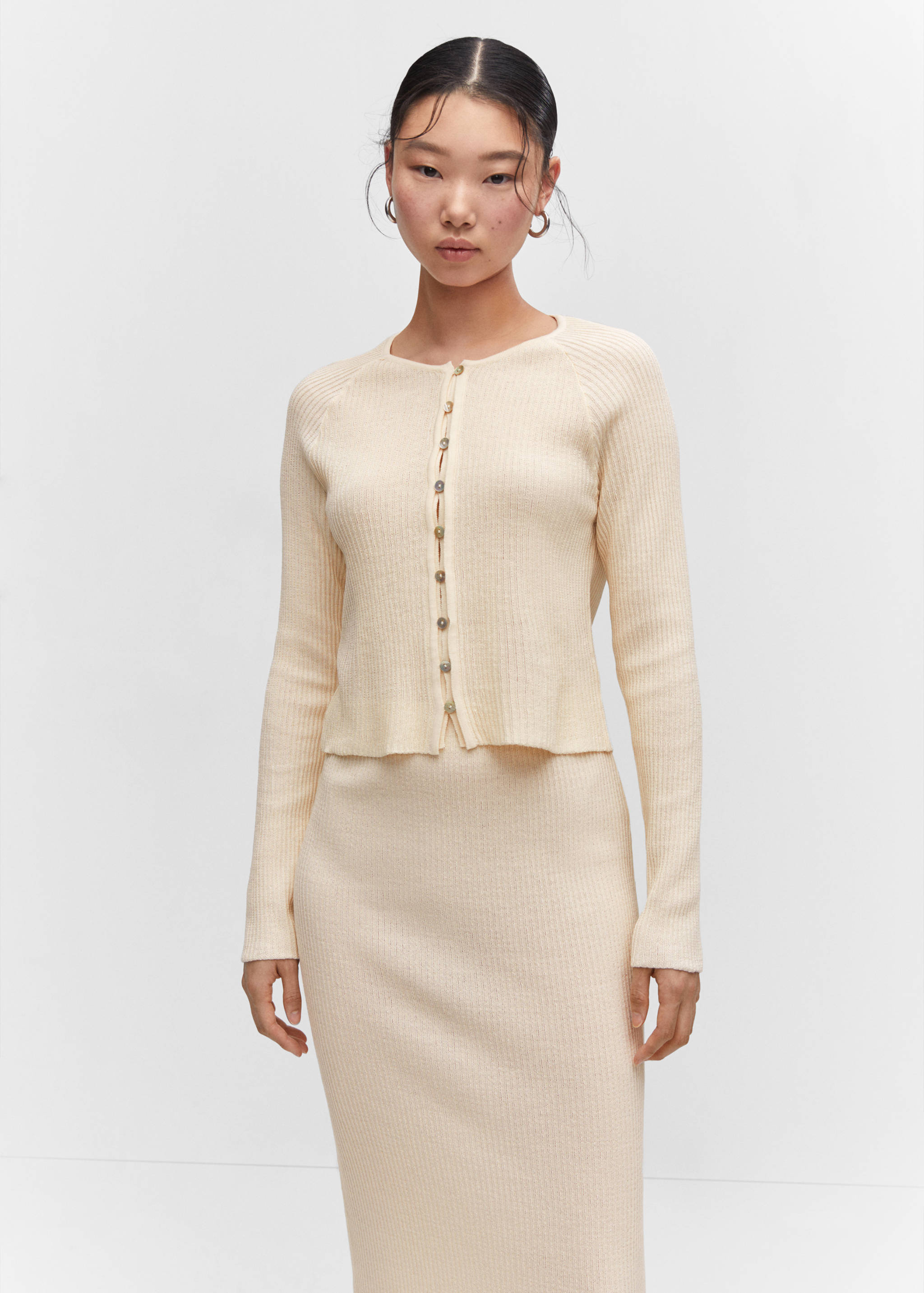 Long knitted skirt - Details of the article 1