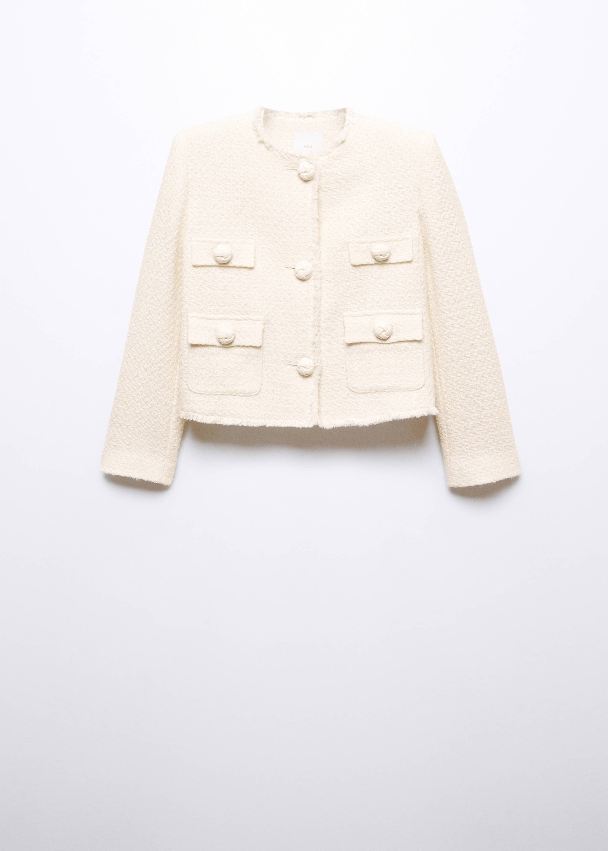 Chaqueta tweed bolsillos - Artículo sin modelo