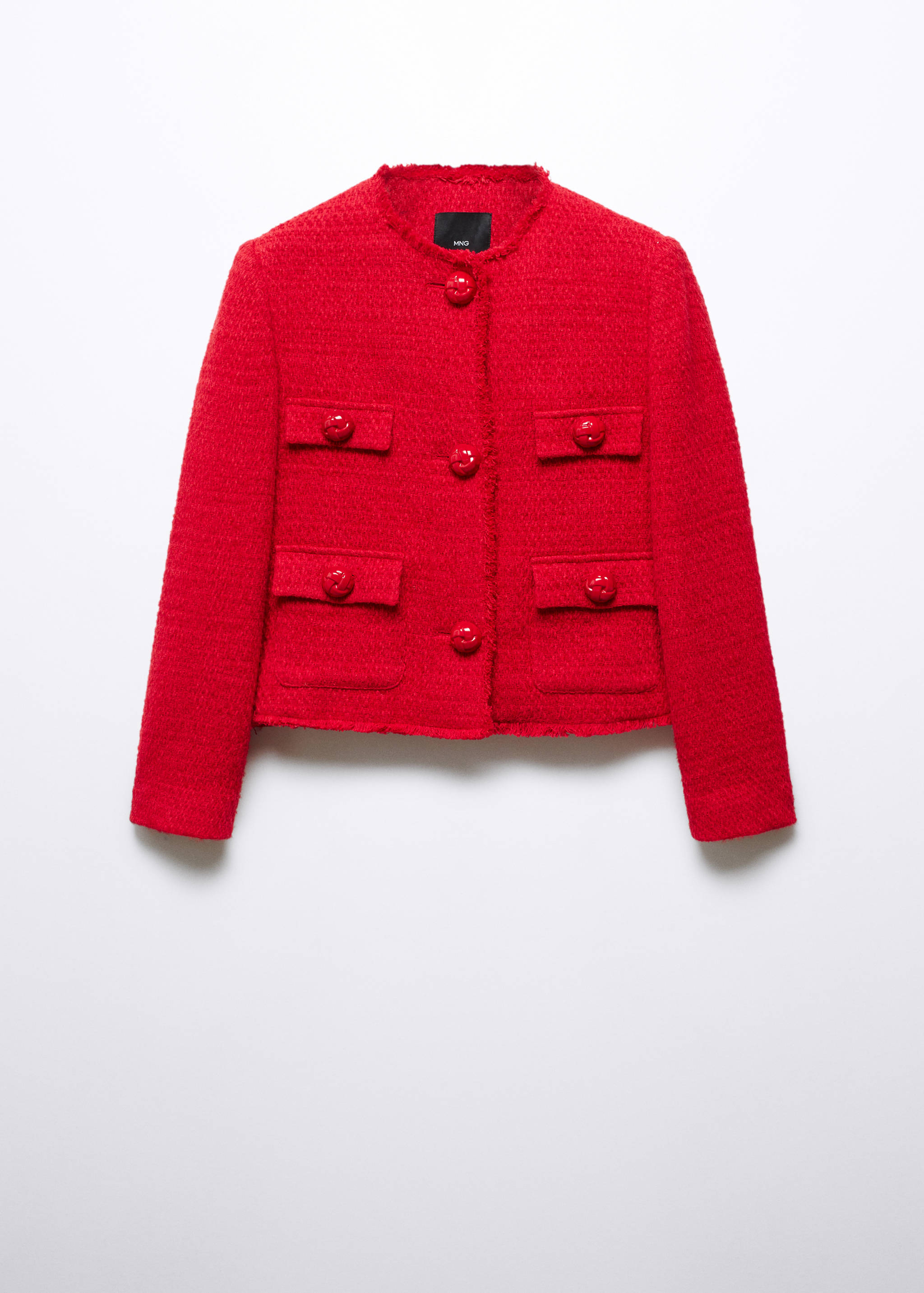 Chaqueta tweed bolsillos - Artículo sin modelo