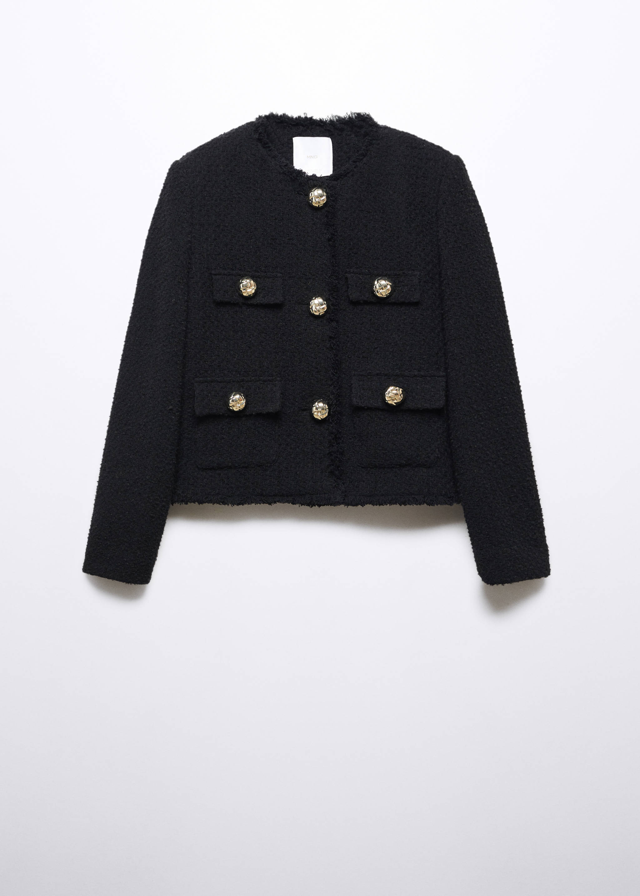 Chaqueta tweed bolsillos - Artículo sin modelo